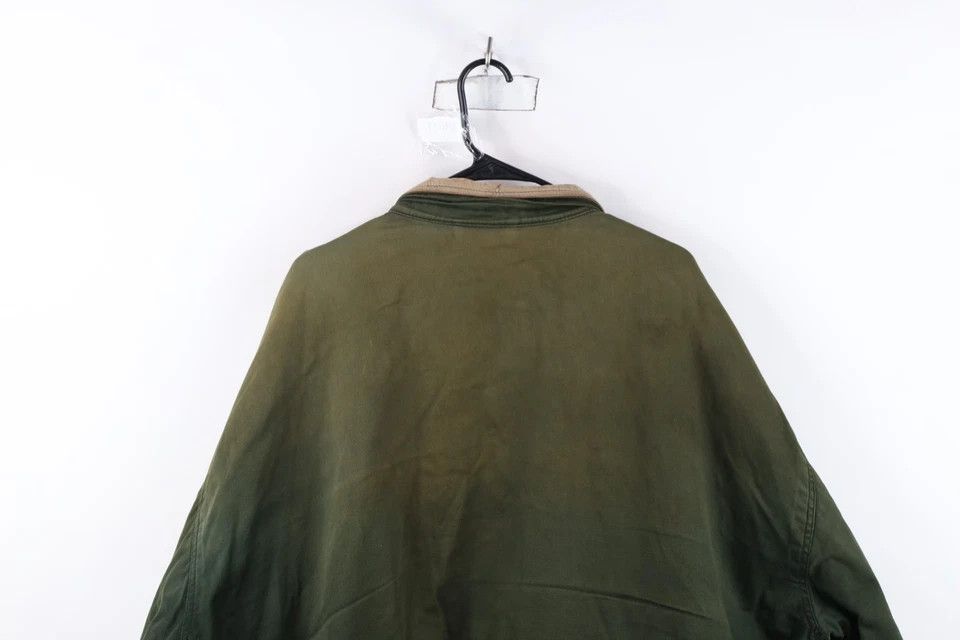 Vintage Vintage 90s Streetwear Flannel Lined Chore Jacket Green Size US XXL / EU 58 / 5 - 16 Thumbnail