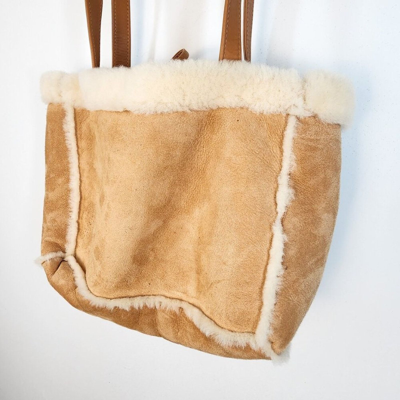 Other Aston Leather Shearling Lambskin Shoulder Bag Purse Luxury Size ONE SIZE - 2 Thumbnail