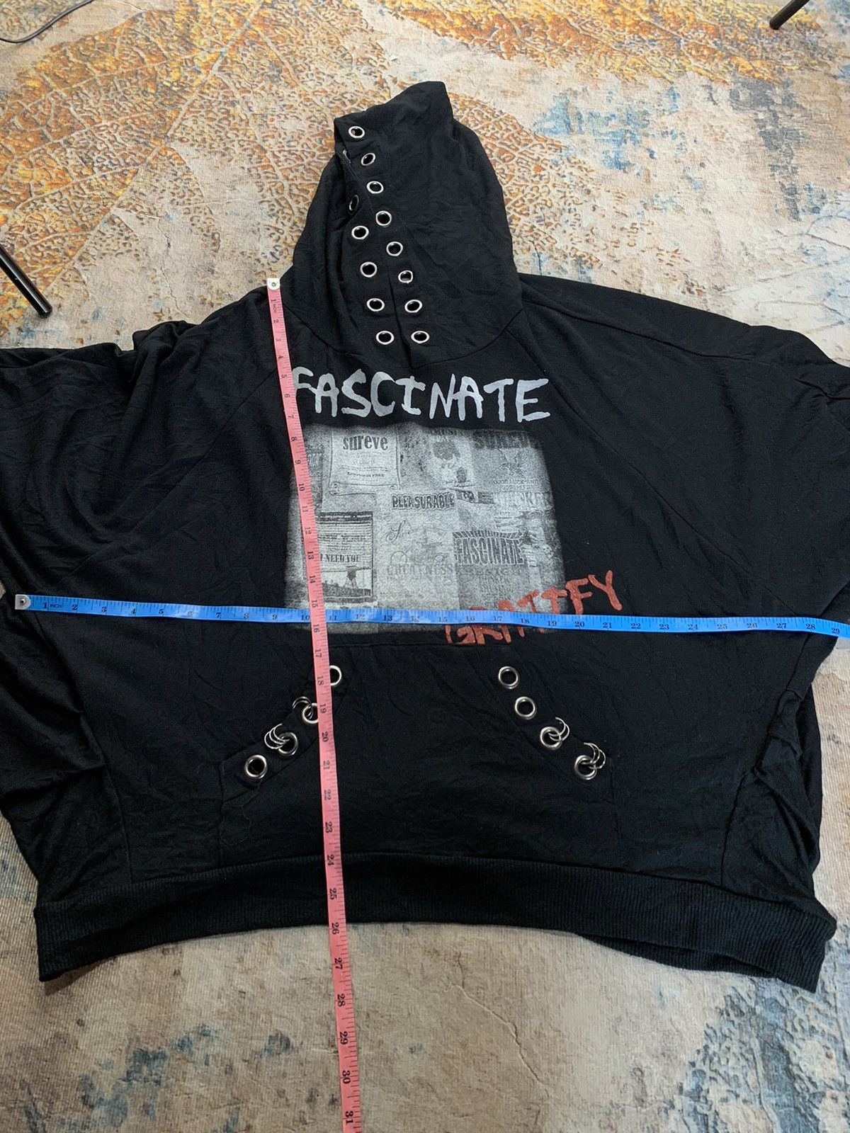 14th Addiction Gotich Punk Fancinate Gratif oversize Hoodie Ifsixwasnine Size US L / EU 52-54 / 3 - 6 Thumbnail