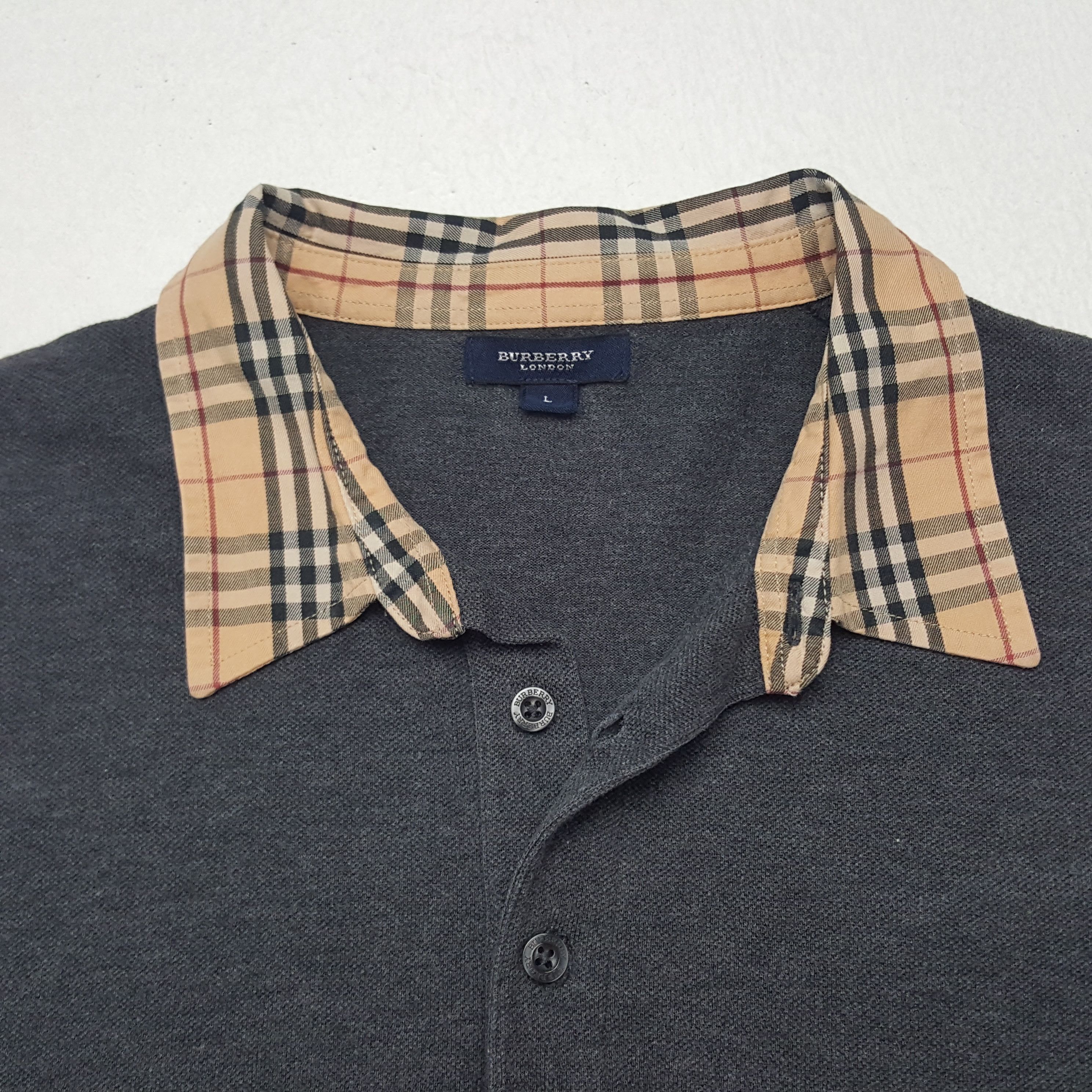 Vintage Burberry Nova Check Designer Brand Polos