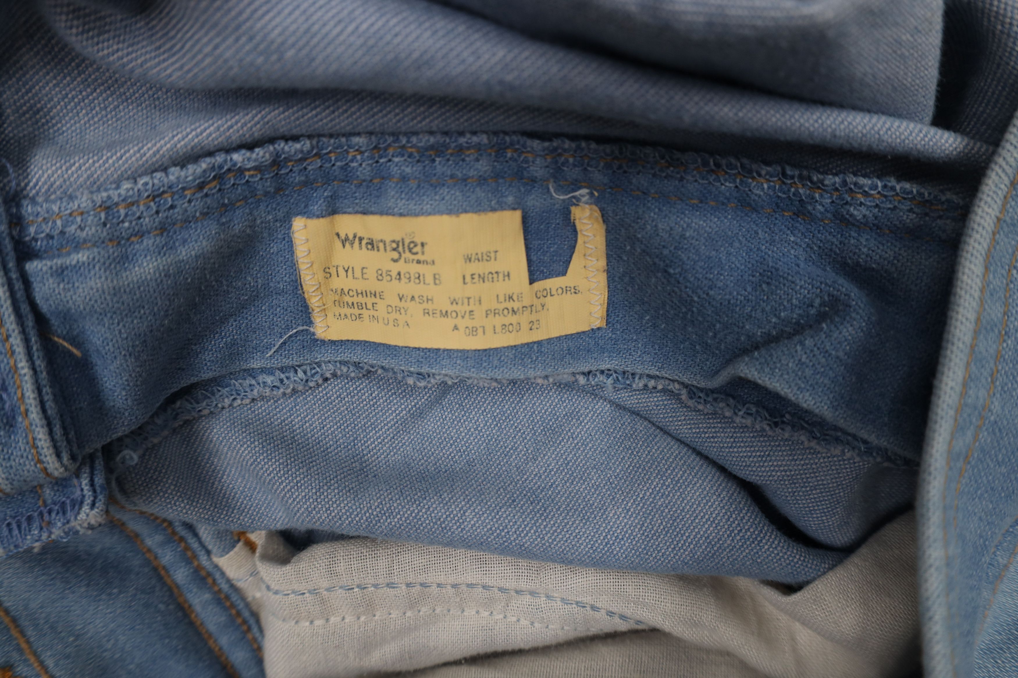 Vintage × Wrangler Vintage 70s 80s Wrangler Wide Leg Denim Jeans Cotton USA Size US 36 / EU 52 - 10 Thumbnail