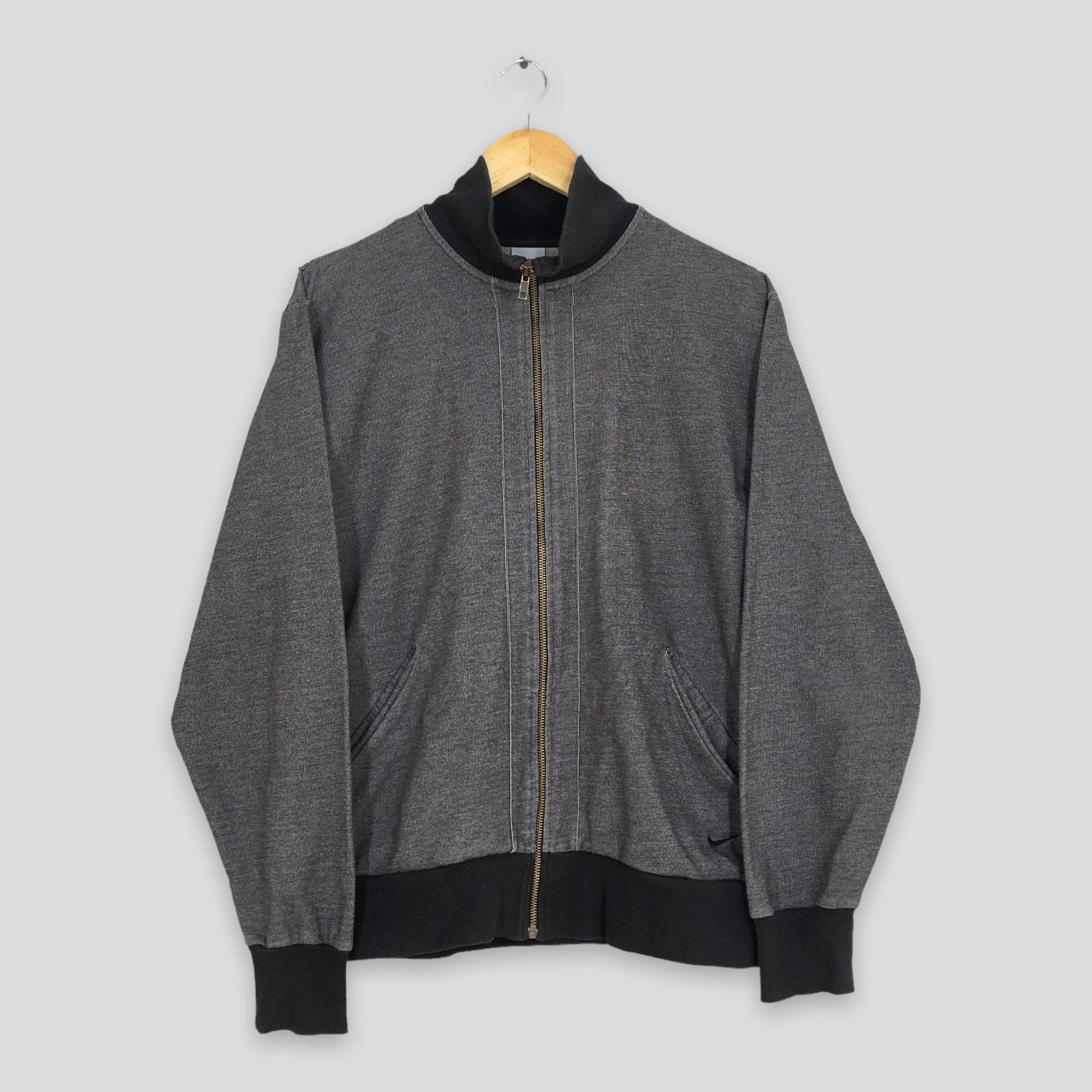 Nike Vintage Y2K Nike Swoosh Zipper Sweater Large Size US L / EU 52-54 / 3 - 1 Thumbnail