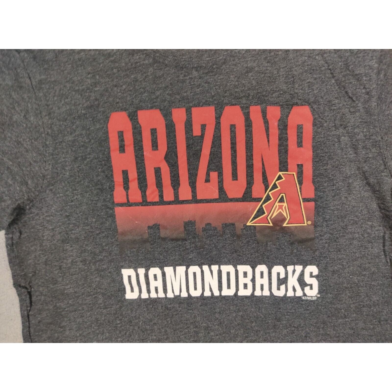 47 Arizona Diamondbacks Shirt Adult Mens Small Gray Spell Out Size US S / EU 44-46 / 1 - 2 Thumbnail