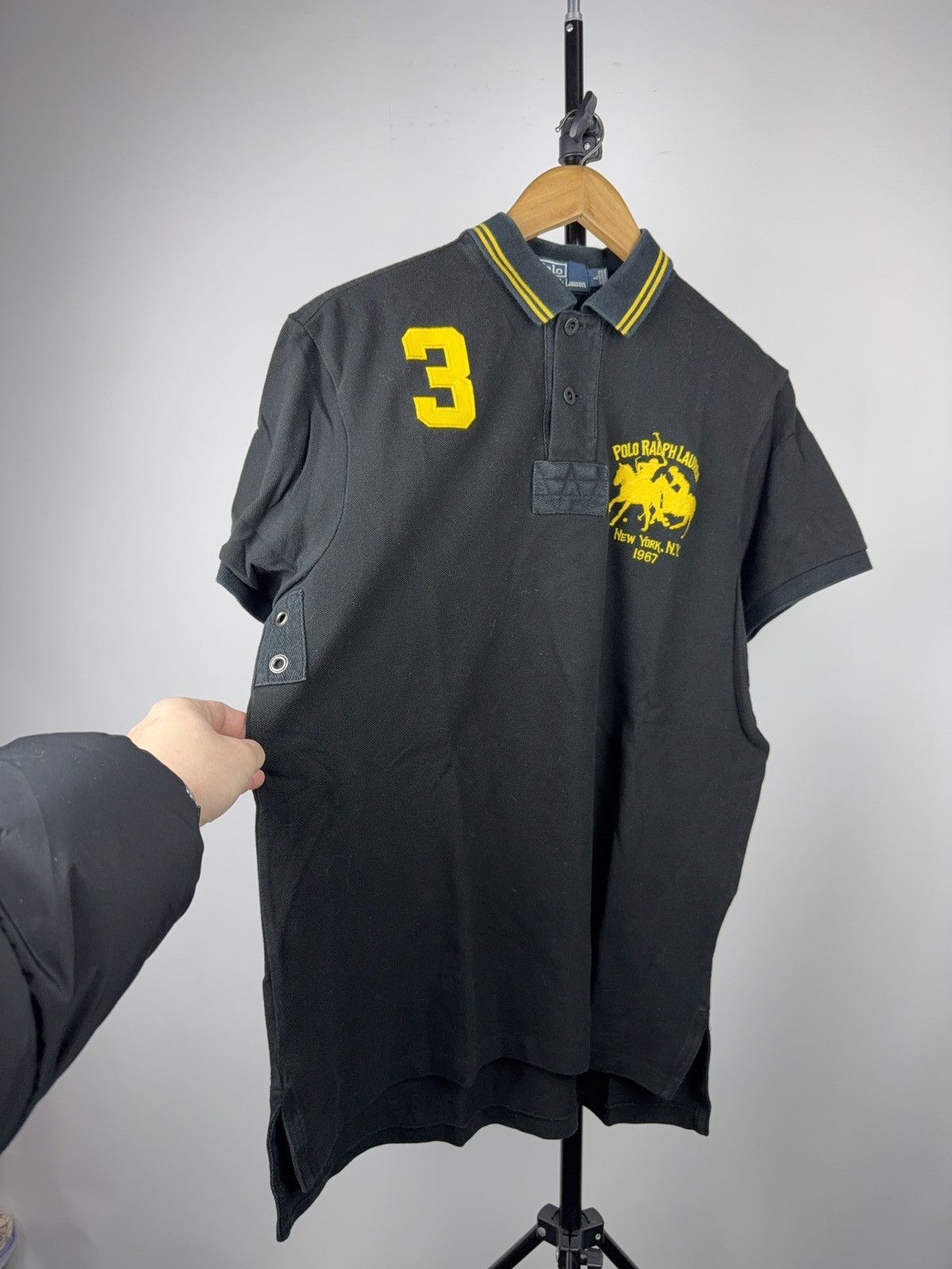 Polo Ralph Lauren Vintage 90s Polo Ralph Lauren NY Big Pony #3 Polo Shirt Size US L / EU 52-54 / 3 - 9 Thumbnail