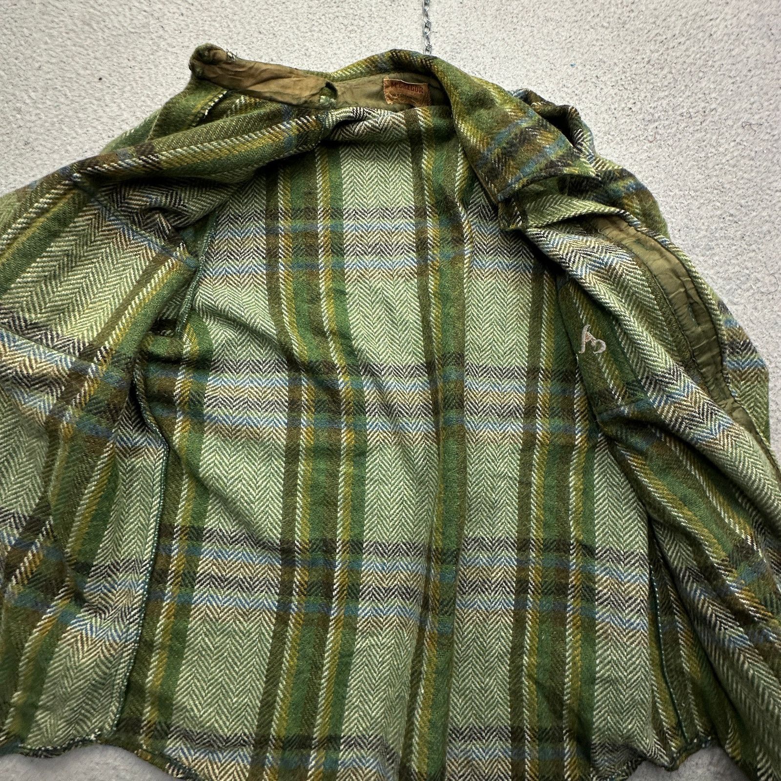 McGregor Vintage 50s 60s McGregor Wool Plaid Flannel Button Shirt L Size US L / EU 52-54 / 3 - 12 Thumbnail