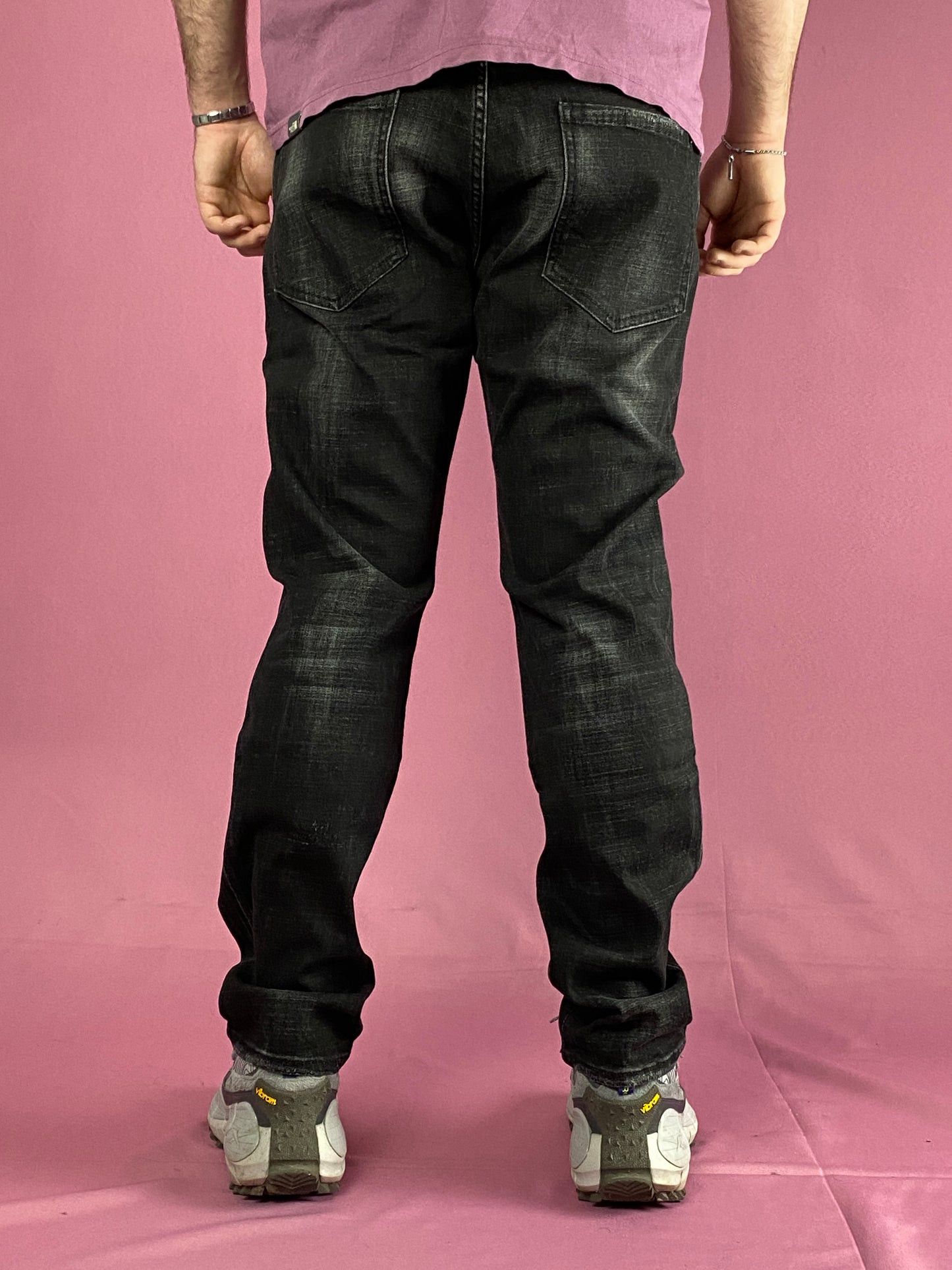 Dsquared2 × Vintage Dsquared2 Black Denim Vintage Men's Tidy Biker Jeans - XL Size US 38 / EU 54 - 4 Thumbnail