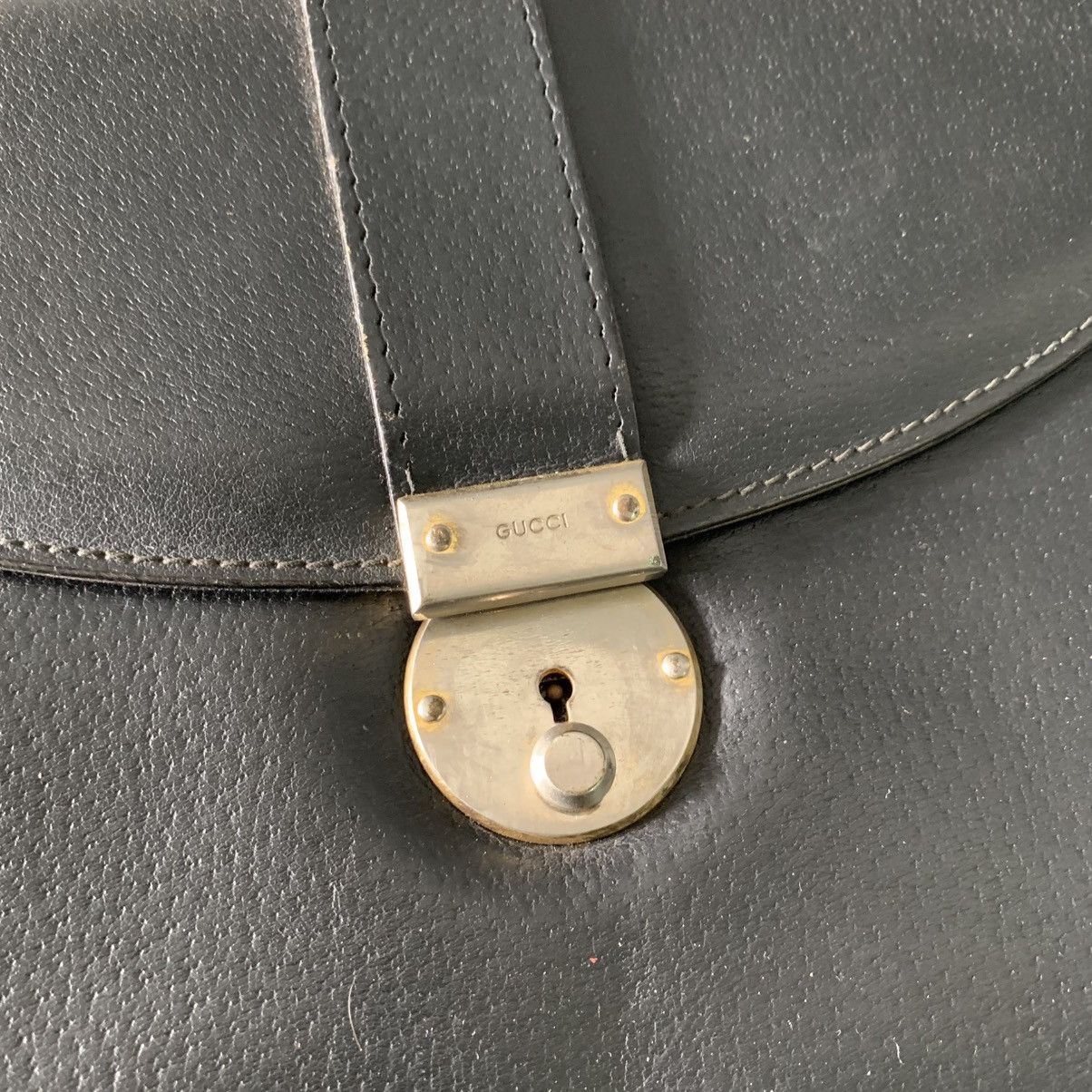 Gucci Authentic Gucci Black Leather Clutch Bag Size ONE SIZE - 6 Thumbnail