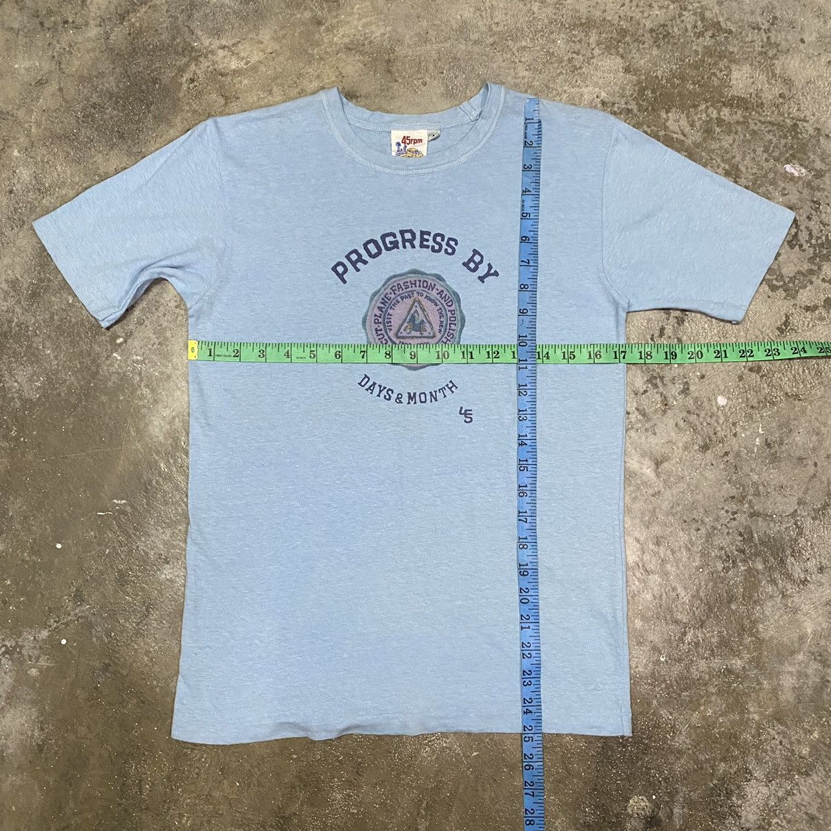 45rpm × Japanese Brand VINTAGE 45rpm PROGRESS BY DAYS & MONTH T SHIRT Size US S / EU 44-46 / 1 - 12 Thumbnail