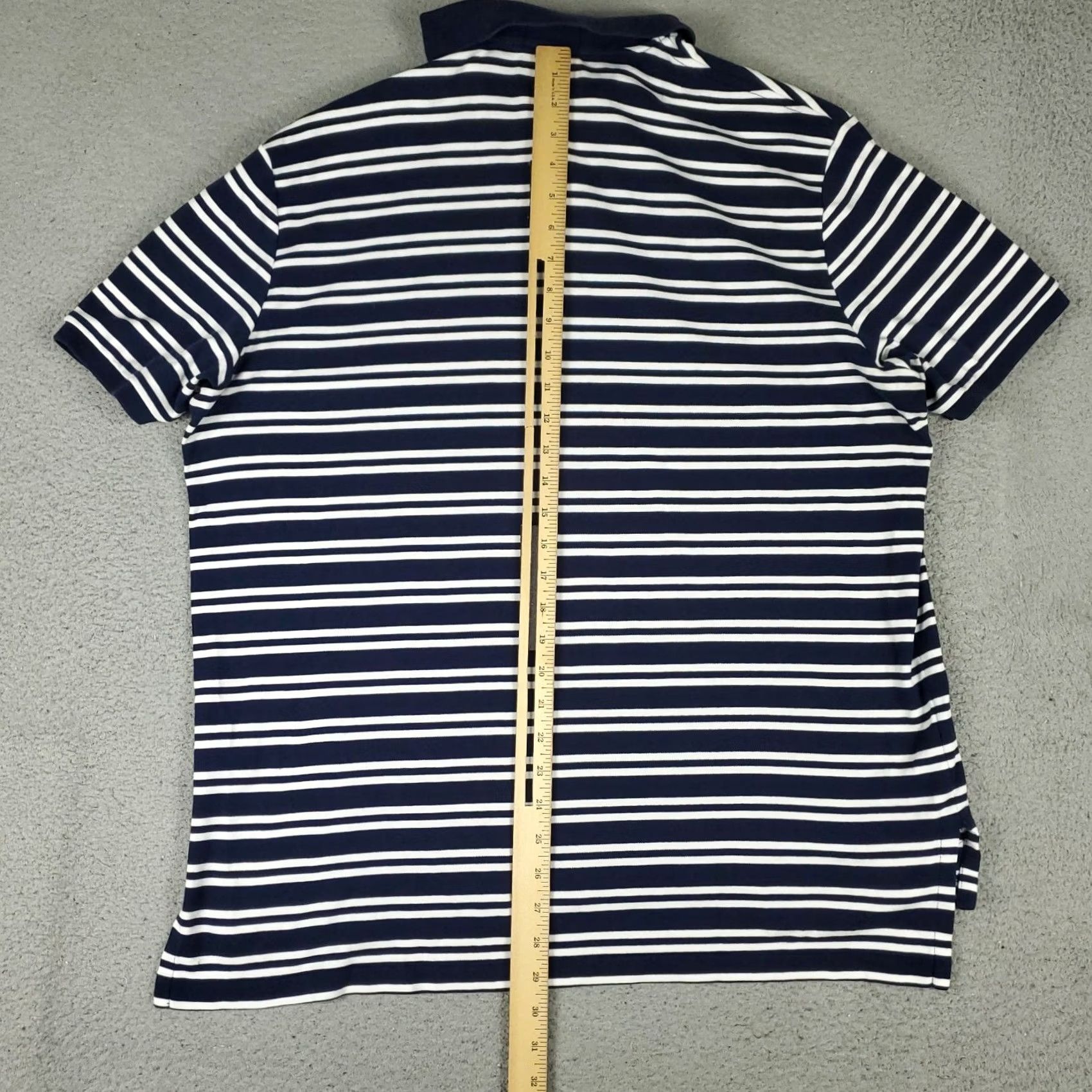 Ralph Lauren Ralph Lauren Polo Shirt Mens 2XL Blue Striped Pony Casual Short Sleeve Shirt Size US XXL / EU 58 / 5 - 4 Thumbnail
