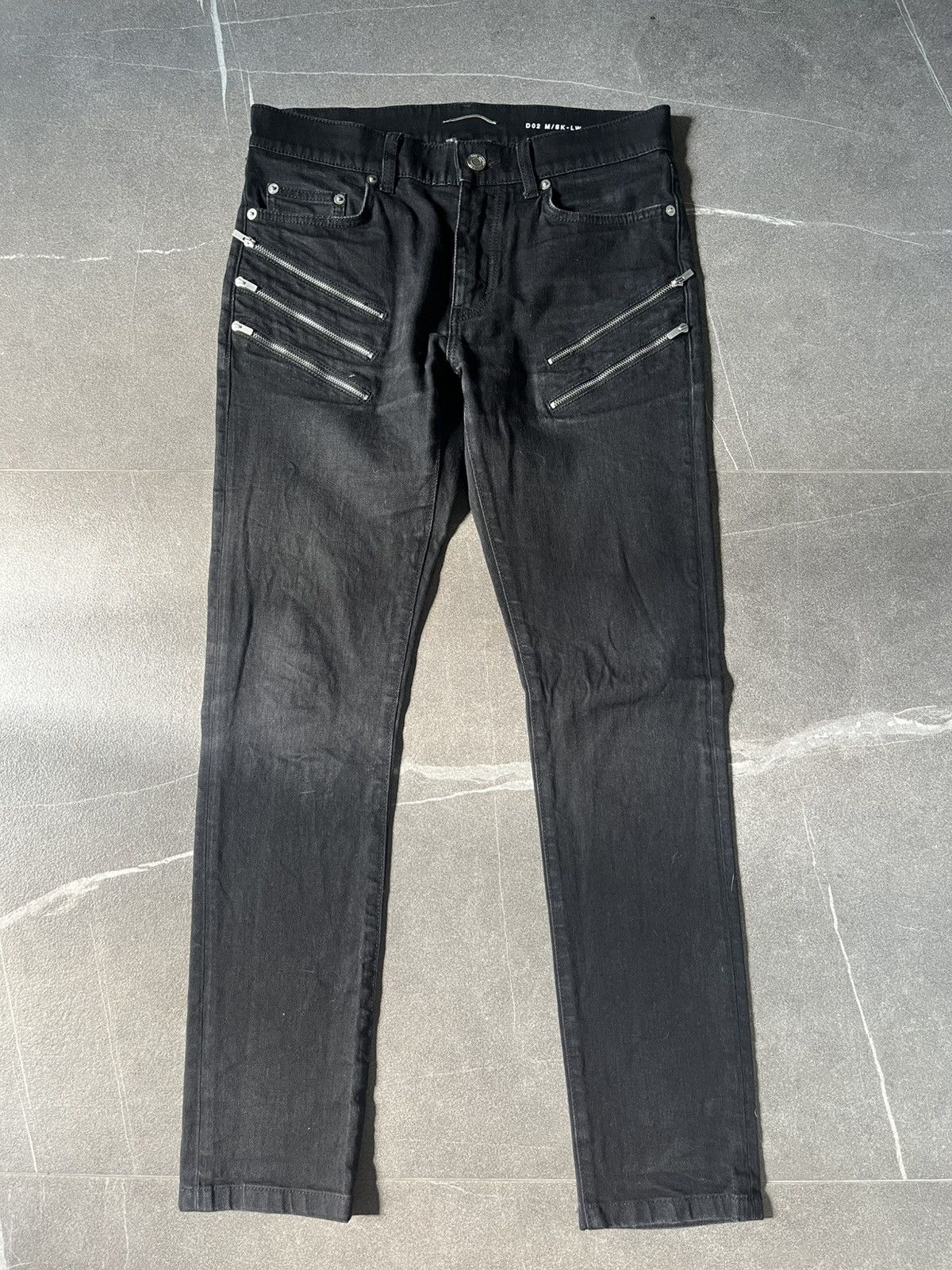 Saint Laurent サンローランbiker denim Biker Zipper Jeans – THE-ECHELON