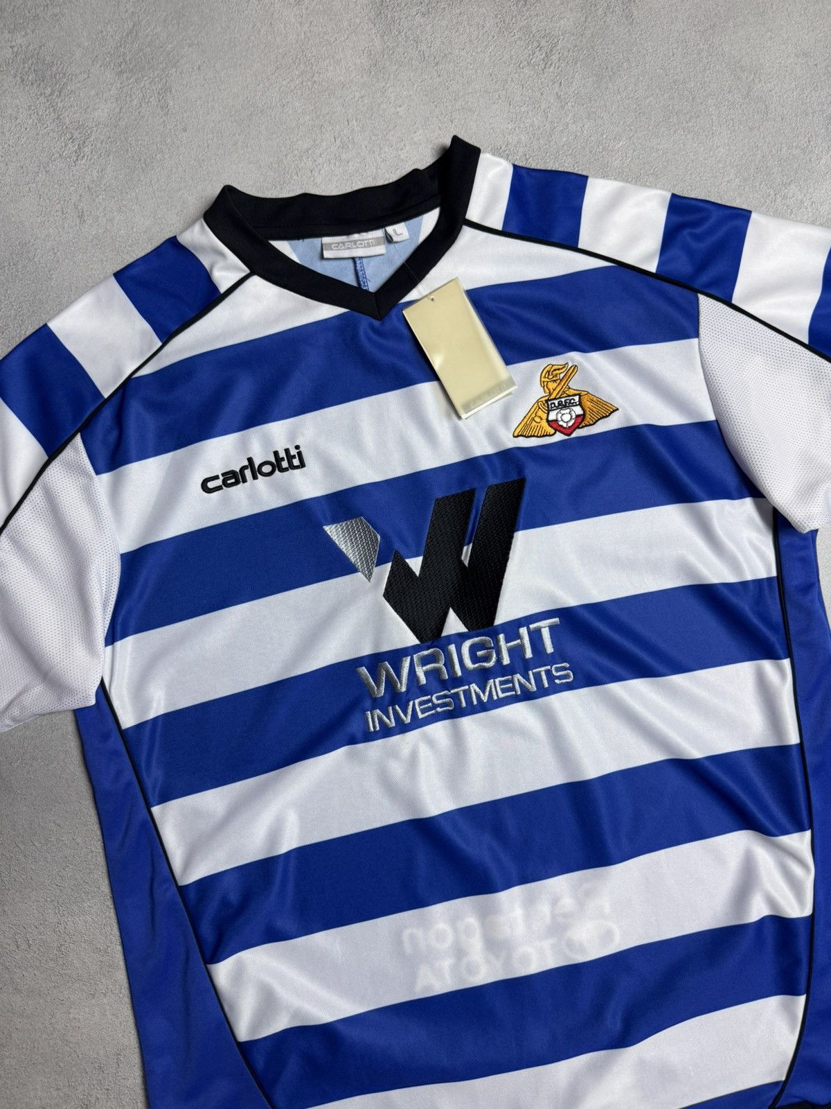 Vintage Doncaster Rovers 2007 2008 Away Shirt Soccer Jersey Carlotti Size US L / EU 52-54 / 3 - 3 Thumbnail