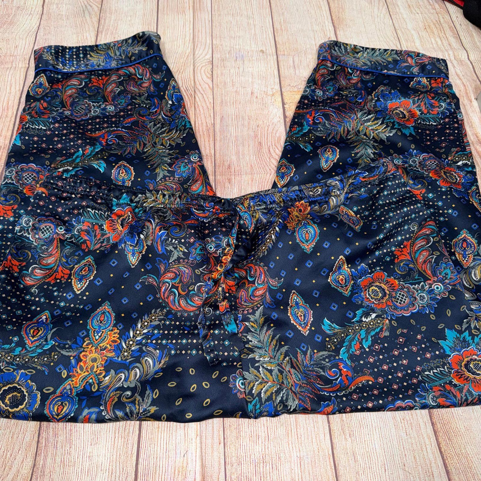 Other Vintage Paisley Print Satin Pajama Set PXL Size ONE SIZE - 4 Thumbnail