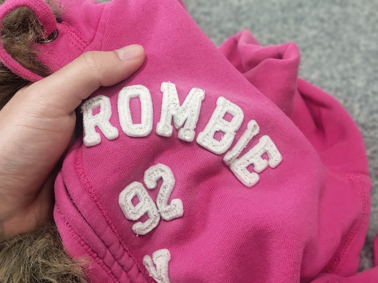 If Six Was Nine Rare Vintage Abercrombie Fur Zip Hoodie if six was nine Y2K Size L / US 10 / IT 46 - 18 Thumbnail