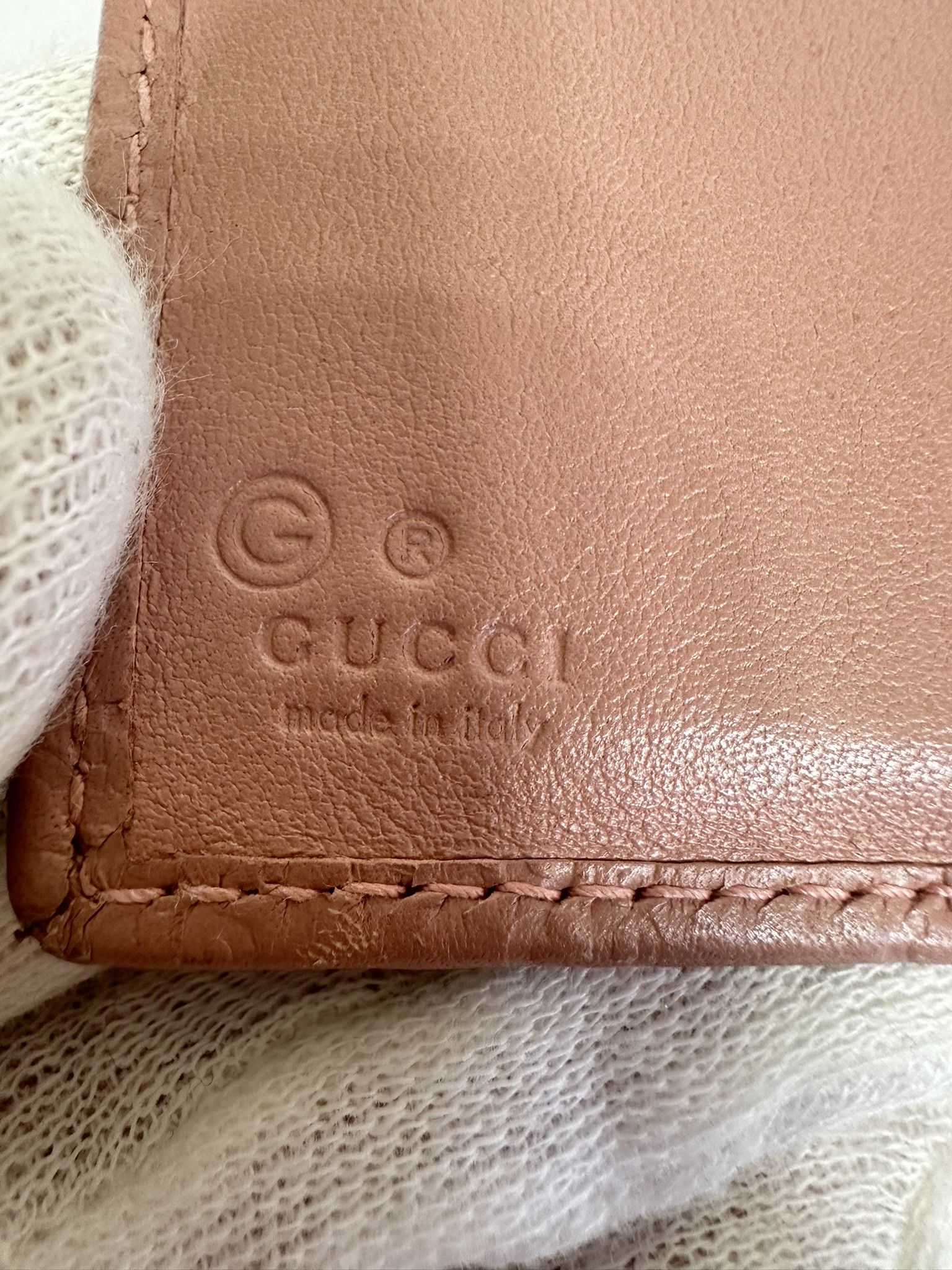 Gucci Gucci Wallet Pink Guccissima Leather Monogram Size ONE SIZE - 14 Thumbnail