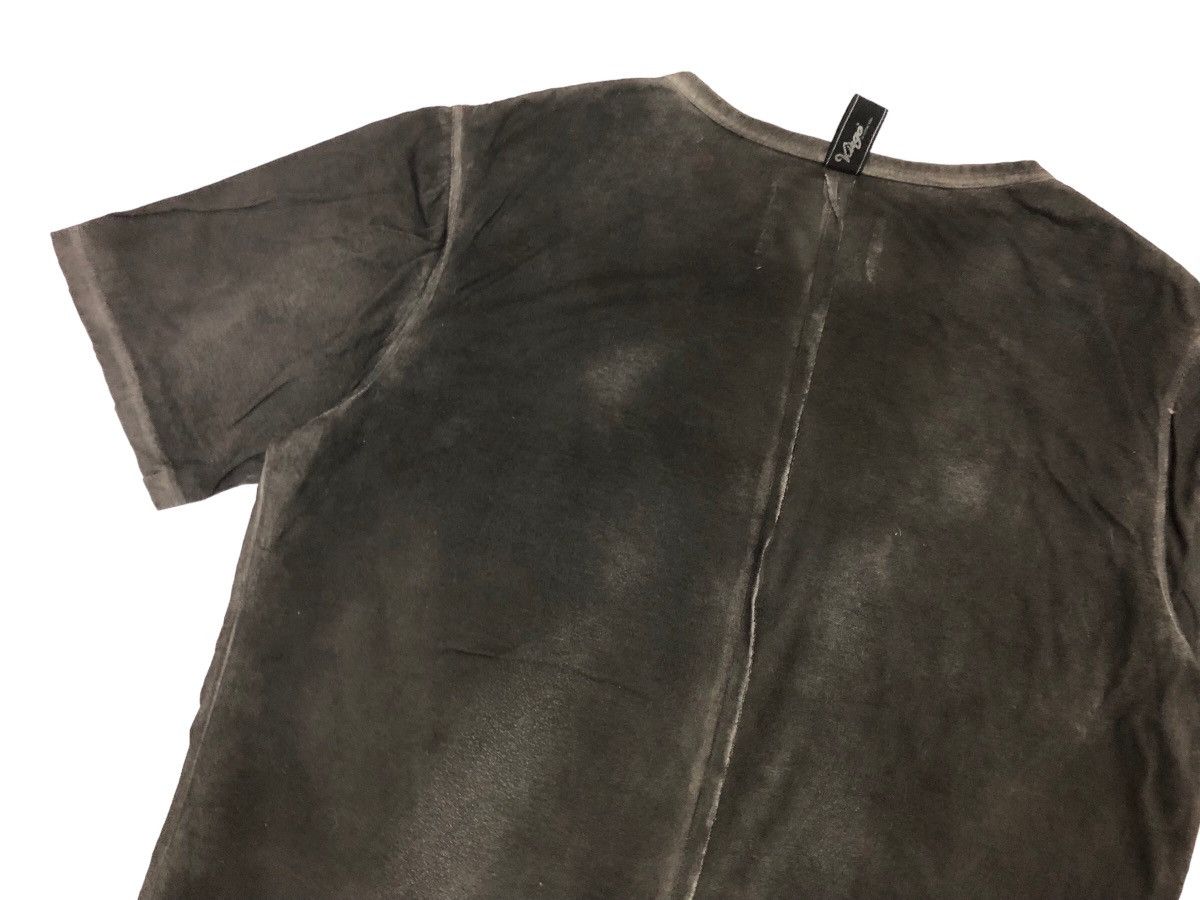 Japanese Brand GRAIL 🔥 VIRGO BLACK EDGES BLACK FADE RAW CUT DESIGN TOP TEE Size US M / EU 48-50 / 2 - 6 Thumbnail