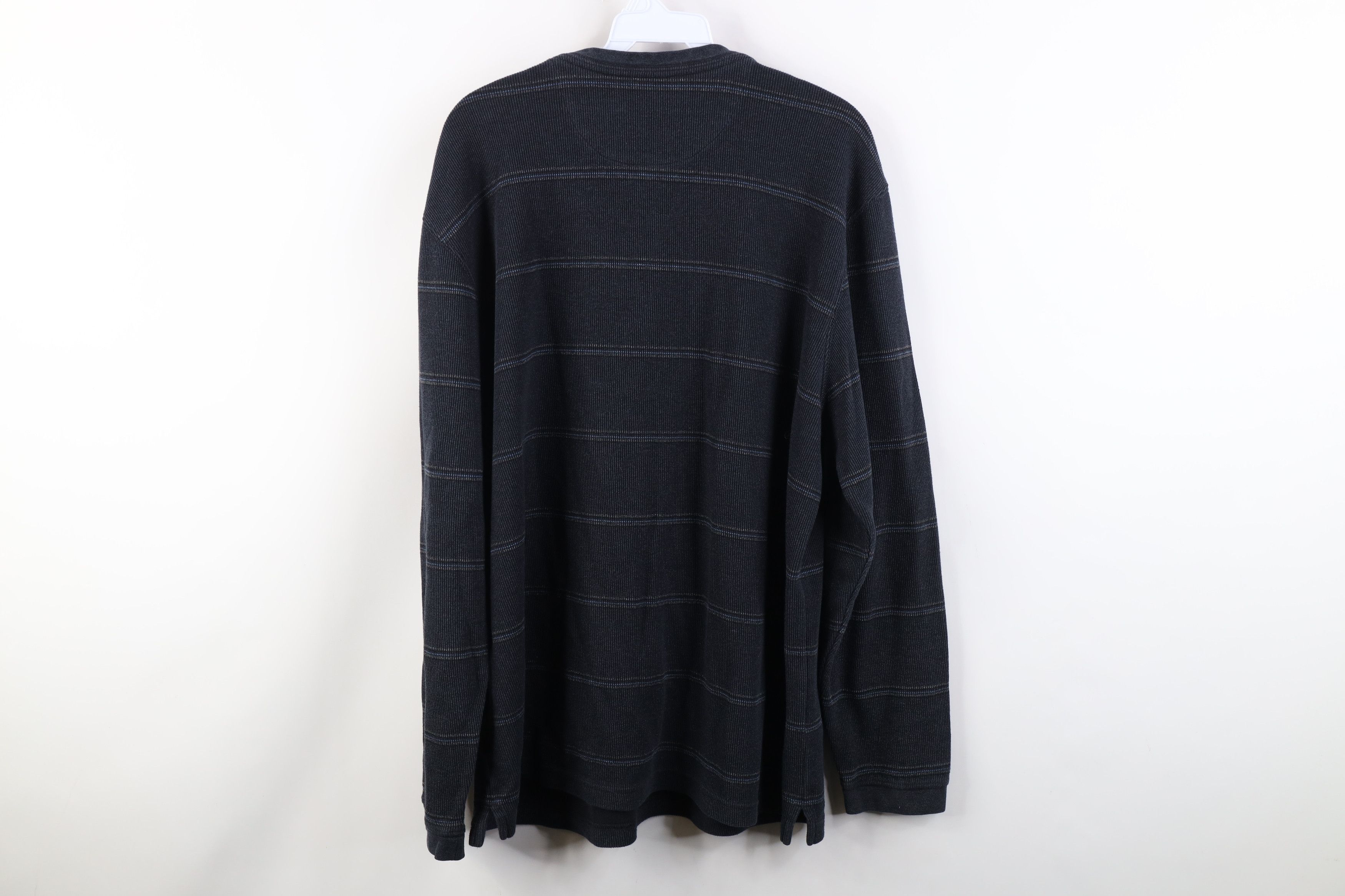 Vintage Vintage 90s Y2K Streetwear Ribbed Knit Henley T-Shirt Size US XL / EU 56 / 4 - 11 Thumbnail