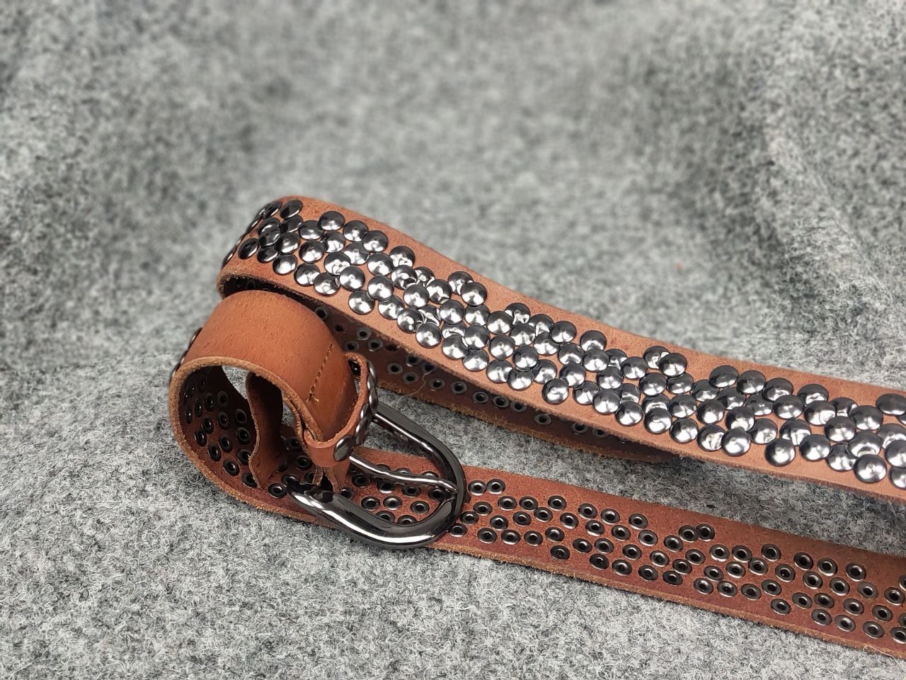 Japanese Brand Vintage 90s Japan Leather Belt Hysteric Glamour Y2K Style Size ONE SIZE - 7 Thumbnail