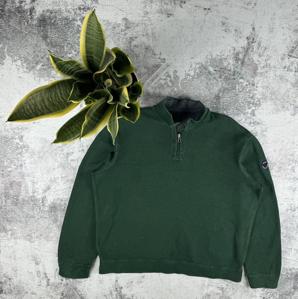 Polo Ralph Lauren Polo Ralph 2 in 1 Reversible 1/3 1/4 Sweatshirt Pullover Size US L / EU 52-54 / 3 - 2 Thumbnail