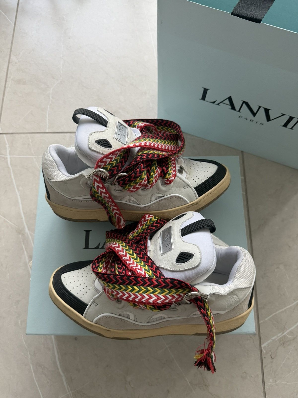 Lanvin Lanvin Curb Sneakers 'White' Size US 10 / EU 43 - 1 Thumbnail