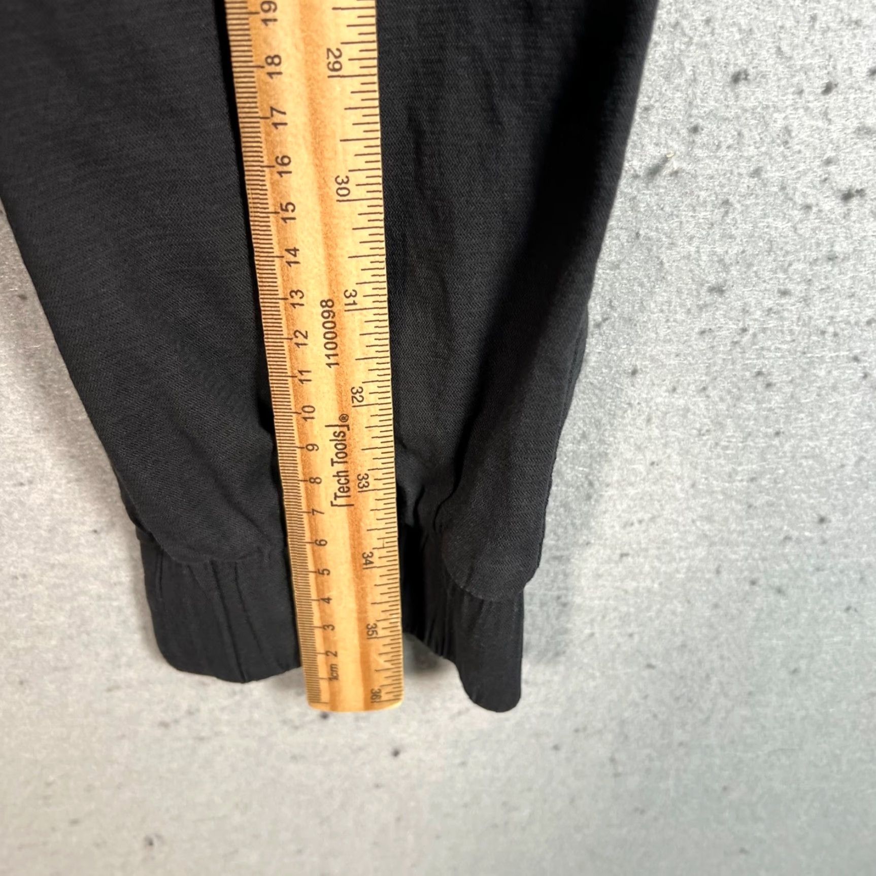 BB Dakota BB Dakota Steve Madden Womens Size Small Black Cotton Jogger Pants - Tapered Leg, Flat Front, High Rise, Casual Size 28" / US 6 / IT 42 - 6 Thumbnail