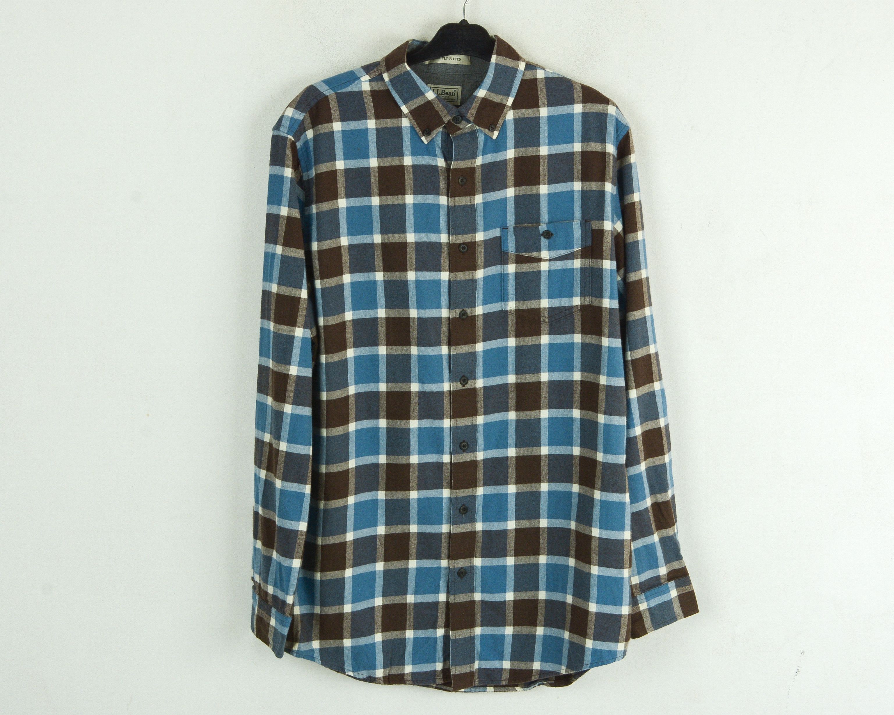 L.L. Bean × Vintage L L BEAN Flannel Over Shirt M Casual Check Long Sleeve Size US M / EU 48-50 / 2 - 1 Thumbnail