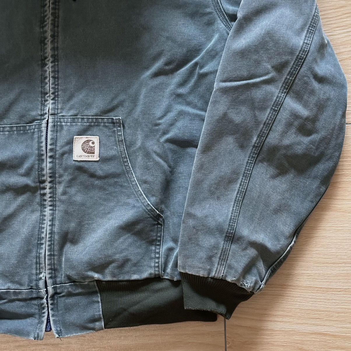 Carhartt × Vintage Late 90’s Carhartt Detroit Hoodie Size US XL / EU 56 / 4 - 4 Thumbnail