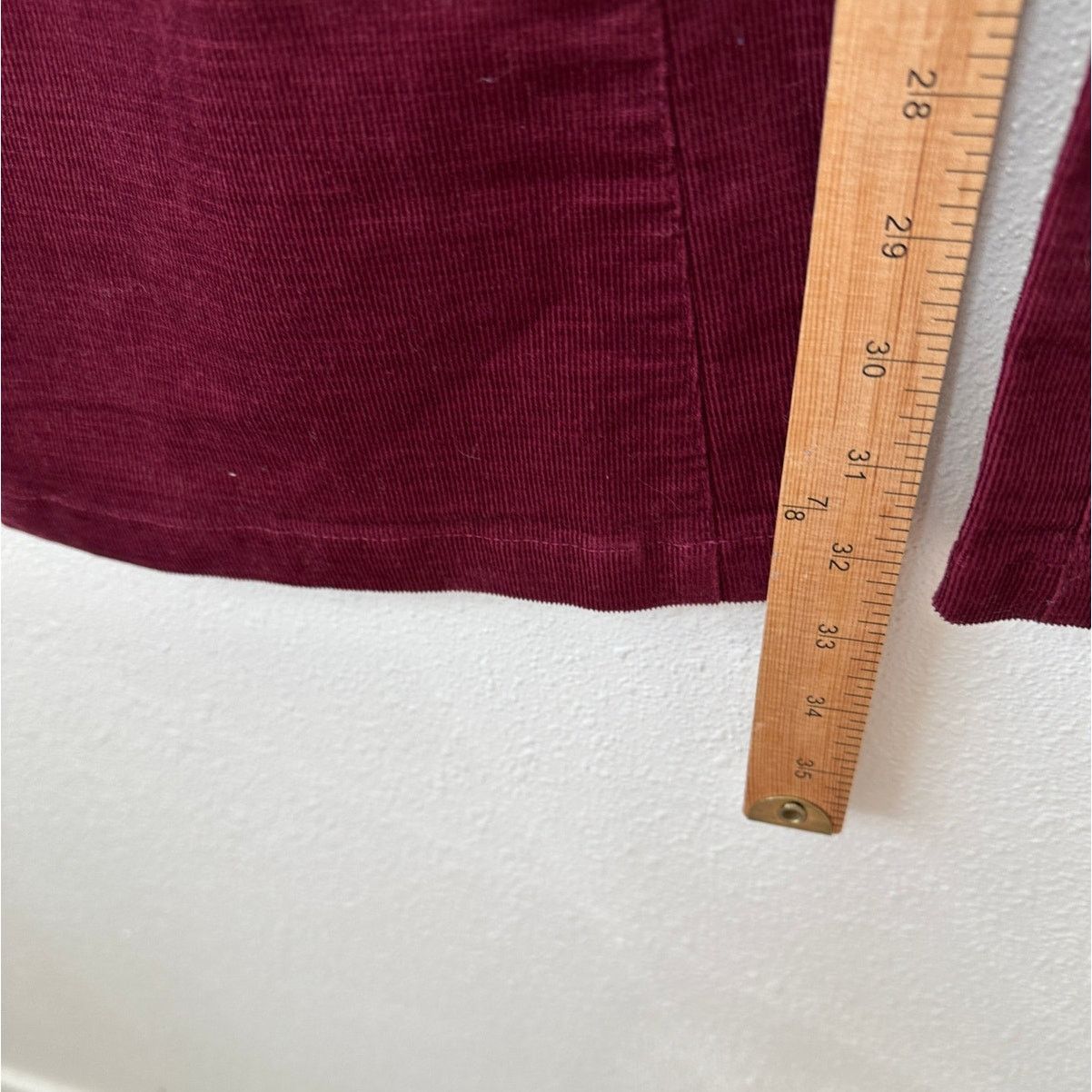 Other Jack Burgundy Red Corduroy Flare Low Rise Pants S Size 27" / US 4 / IT 40 - 13 Thumbnail
