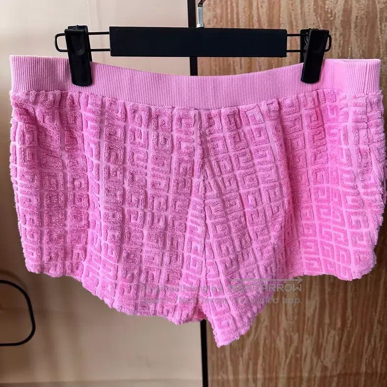 Givenchy Givenchy size L Pink Printed Terry Short-Shorts Size 22" - 2 Thumbnail