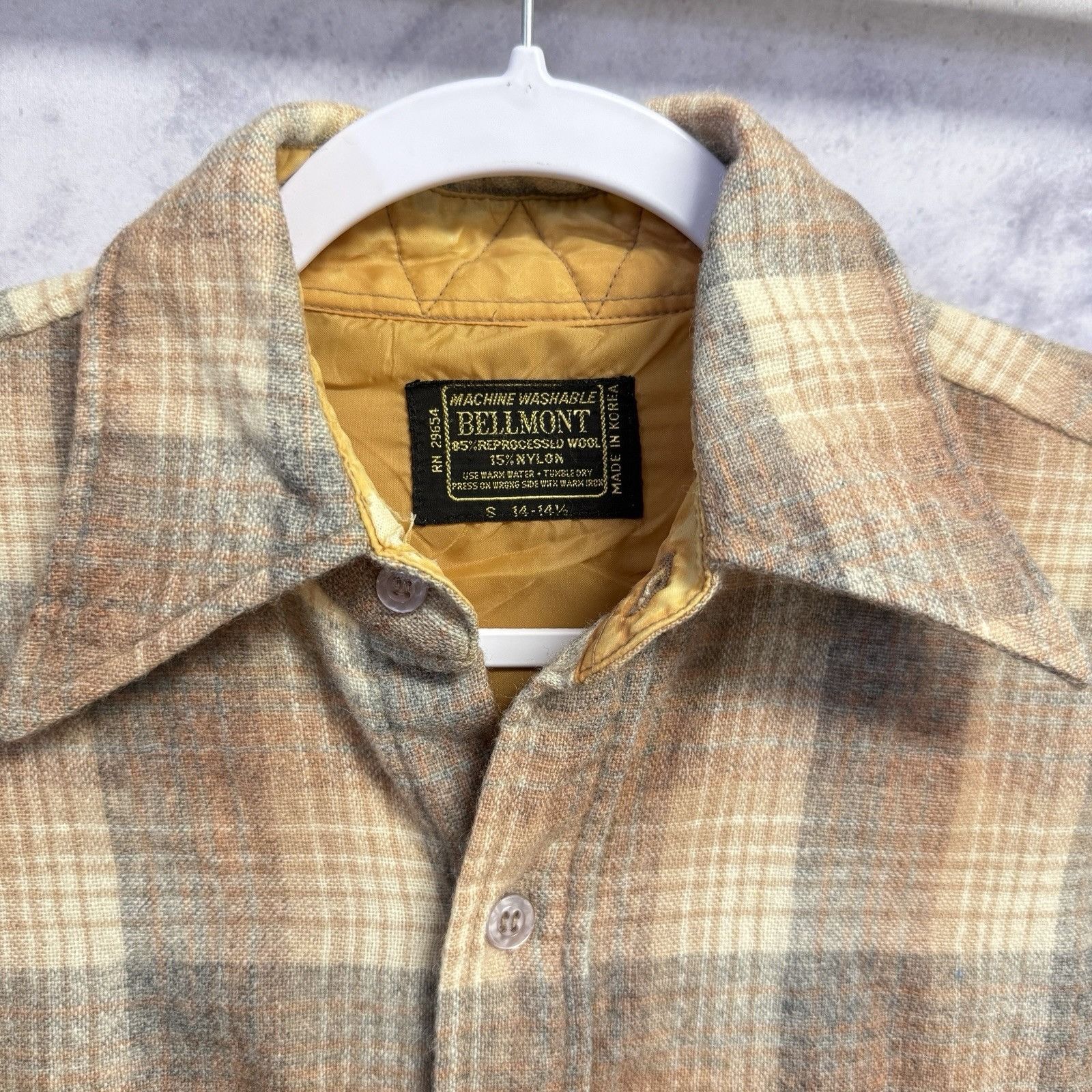 Vintage Vintage Bellmont Wool Flannel Shirt Mens Small Plaid Long Sl Size US S / EU 44-46 / 1 - 5 Thumbnail