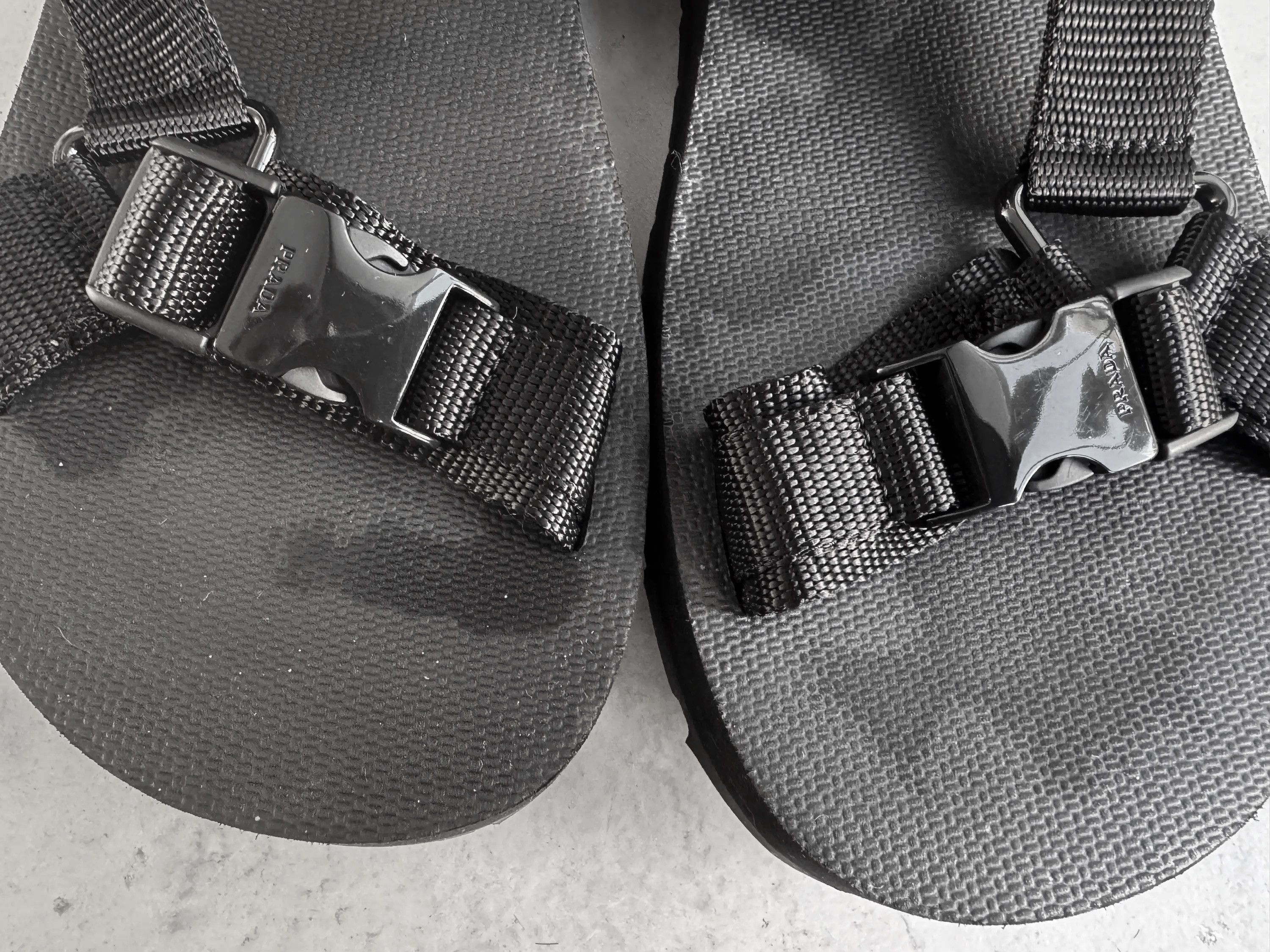 Prada PRADA Black Sandals 4X3107 Size US 8 / EU 41 - 6 Thumbnail
