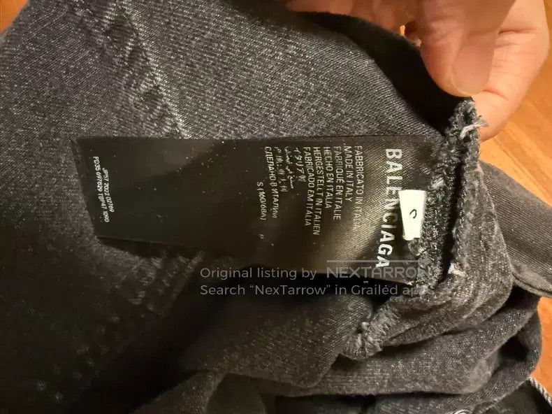 Balenciaga Balenciaga size S Washed Gray Flared Destroyed Denim Pants Size US 27 - 4 Thumbnail