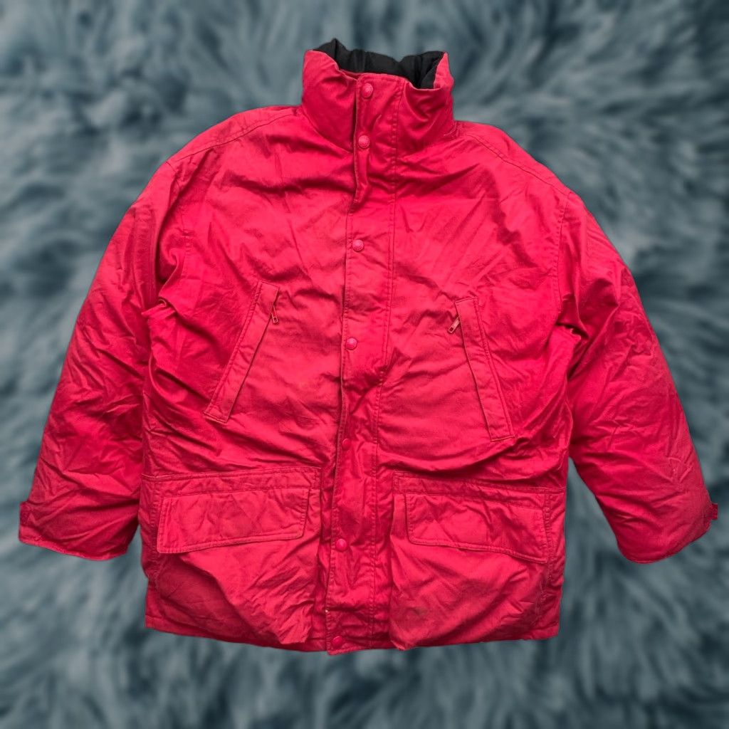 Eddie Bauer VINTAGE Eddie Bauer Goose Down Puffer Parka Jacket Coat Mens Large Long Quilted 90s Red Puffer Jacket Mens L Size US L / EU 52-54 / 3 - 1 Thumbnail