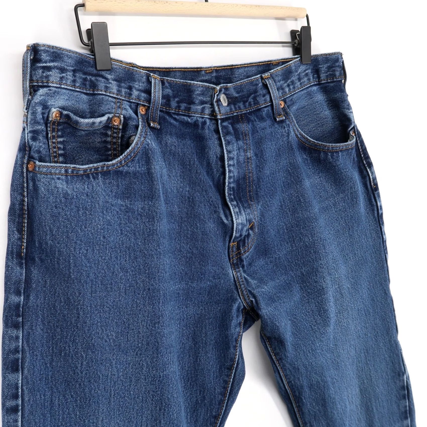 Levi's Levi's 517 Jeans Mens 36x32 Blue Bootcut Slim Denim Zip Fly Size US 36 / EU 52 - 2 Thumbnail