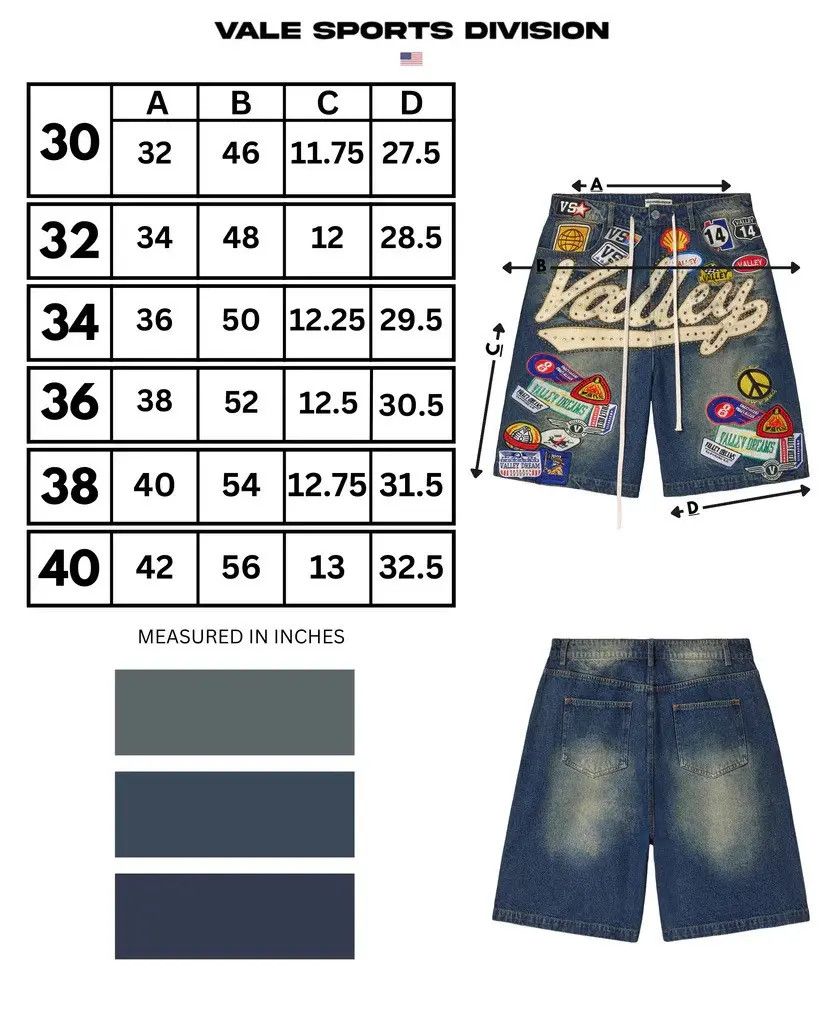 Vale Vale Forever 1980's Jorts Denim Blue SIZE 32 Size US 32 / EU 48 - 3 Thumbnail