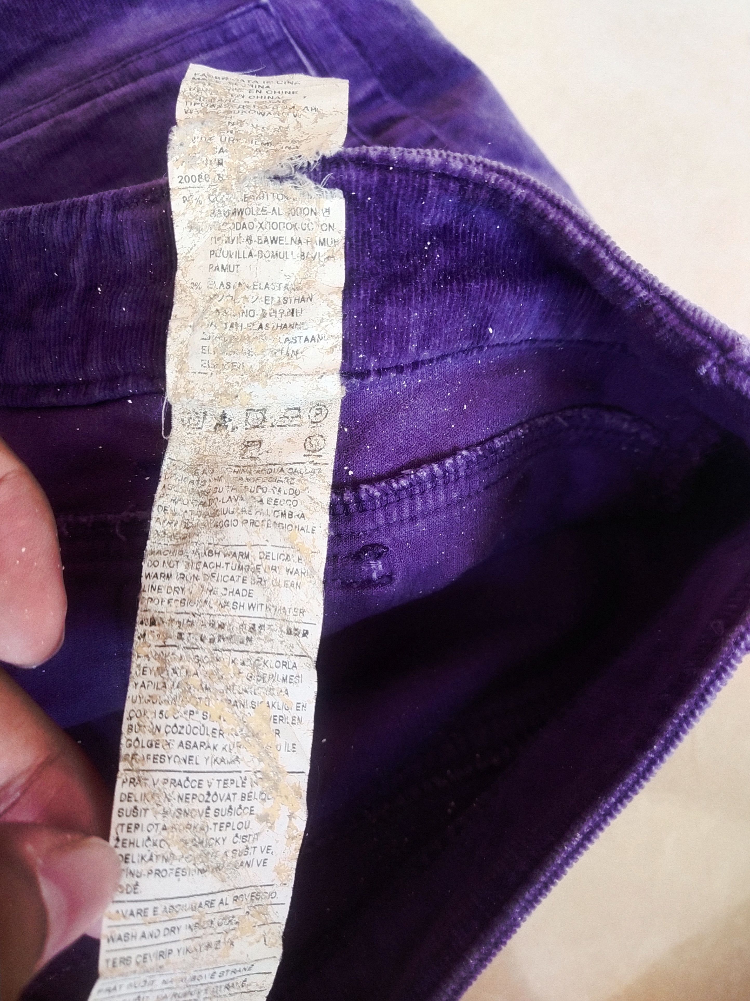 Benetton Benetton Purple Corduroy Skirt Size 29" - 3 Thumbnail