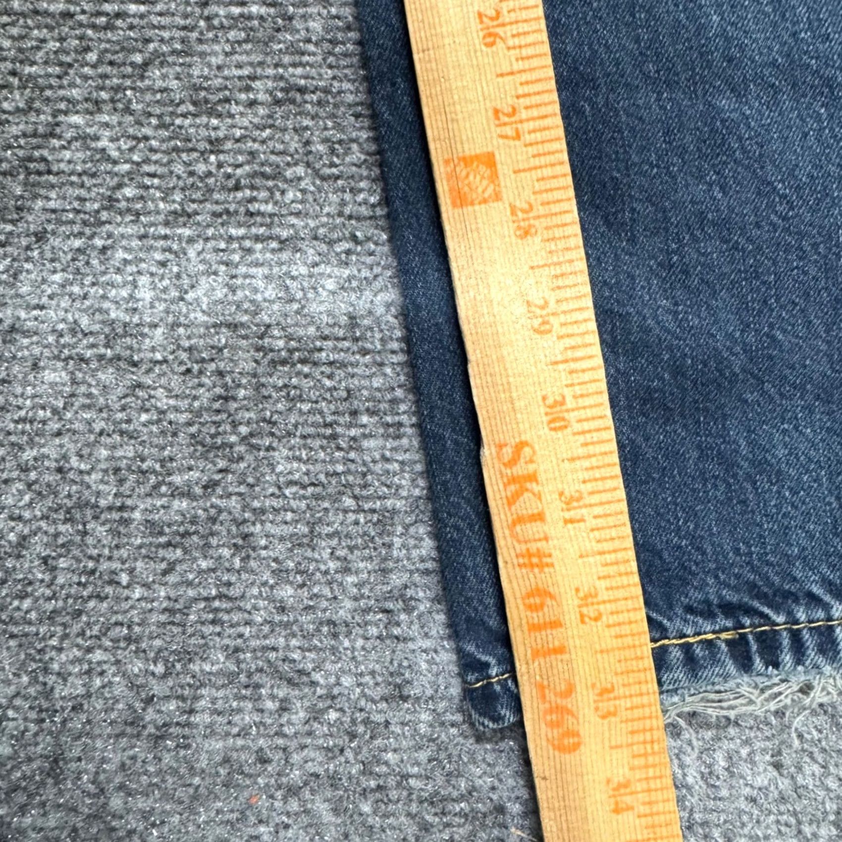 Levi's VINTAGE Levi's 505 Jeans Men's 36x32 Dark Washed Denim Slim Relaxed Fit Pants Jeans Bl ue 36 Men Straight Size US 36 / EU 52 - 4 Thumbnail