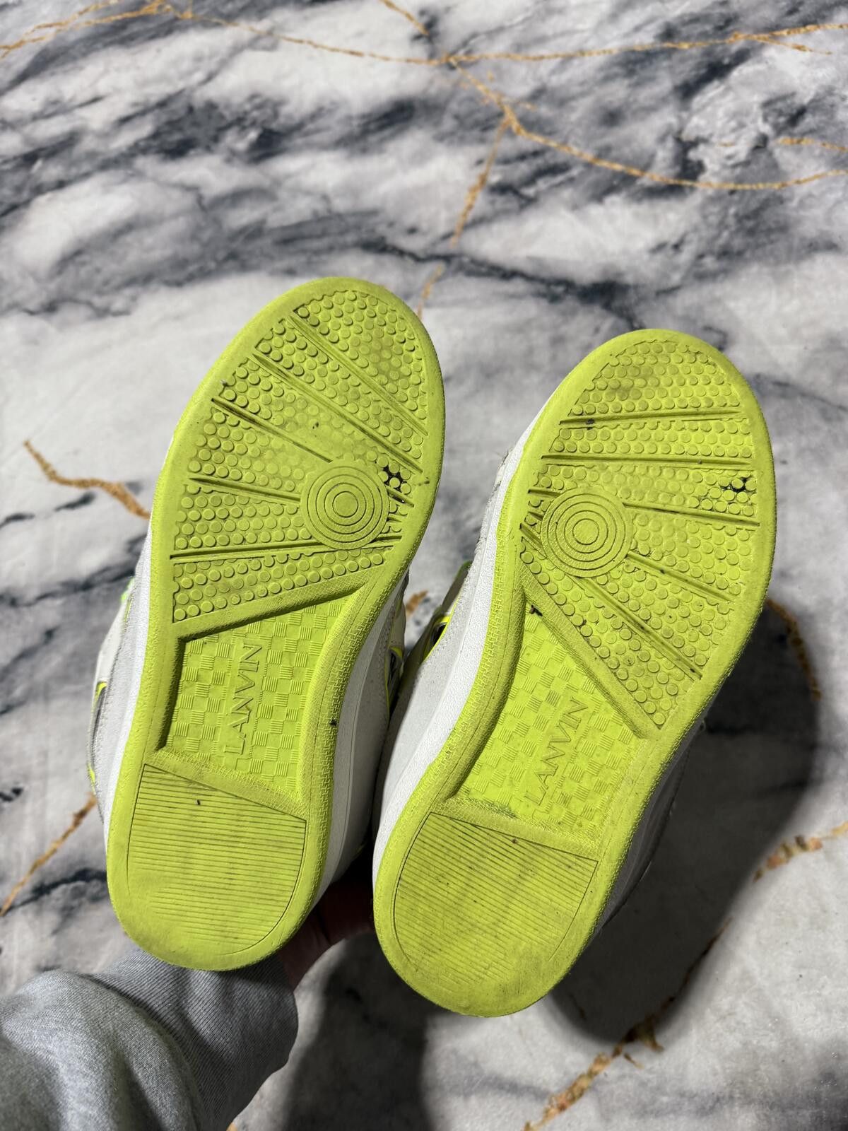 Lanvin Lanvin Curb White Neon Green - Sz 11Us Size US 11 / EU 44 - 6 Thumbnail