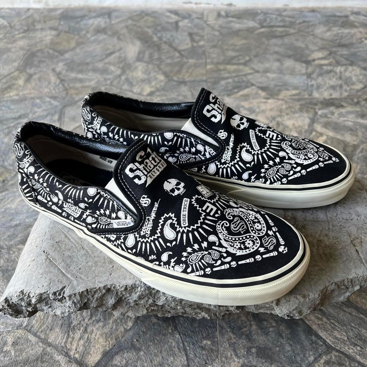 50 Cent × Eminem × Vans Vans Slip On Eminam Sample 50 cent obie trice Shady Records Size US 12 / EU 45 - 4 Thumbnail