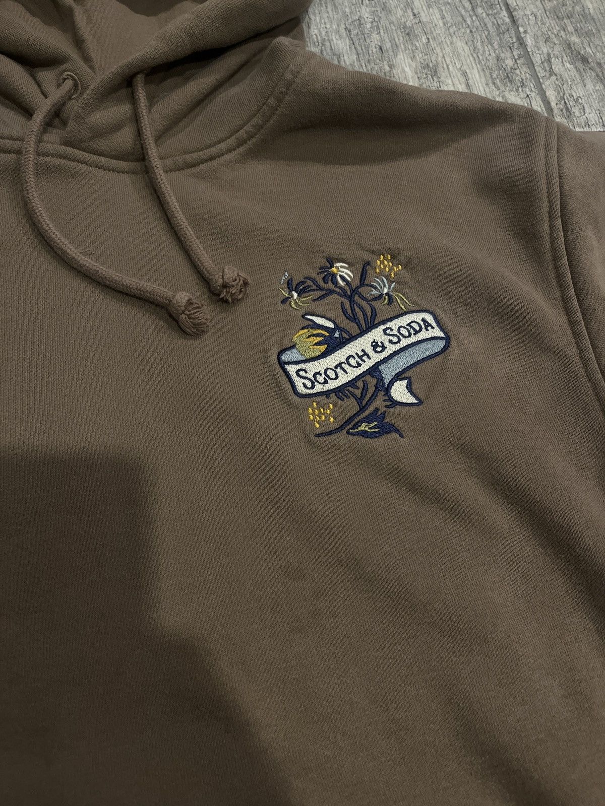 Scotch & Soda Scotch&soda embroidered brown hoodie Size US S / EU 44-46 / 1 - 3 Thumbnail
