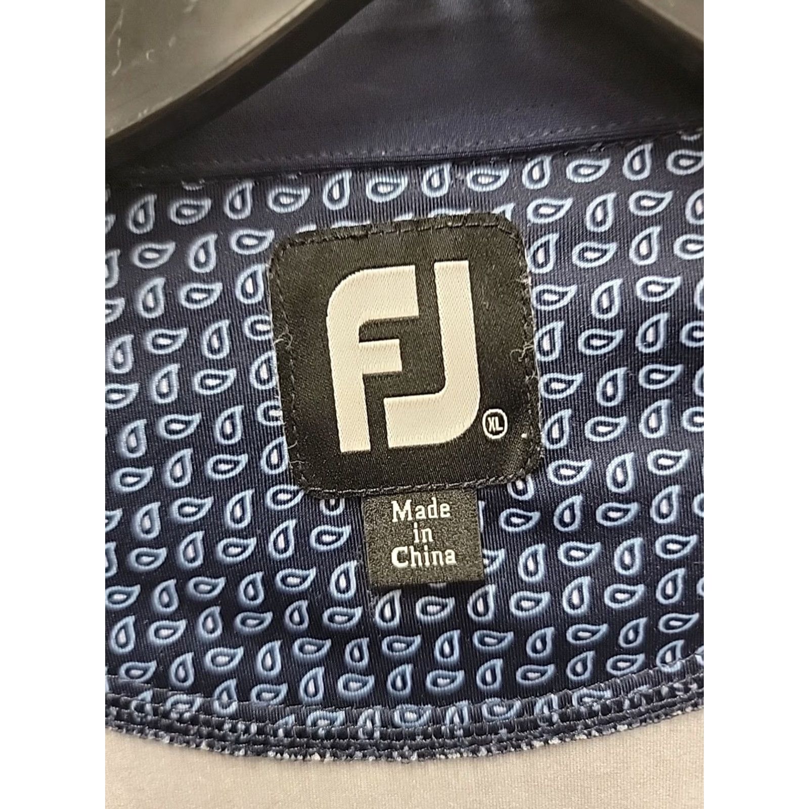 Footjoy FootJoy Polo Shirt Mens XL Blue Paisley Club Cavalry Golf Short Sleeve Collared Shirt Size US XL / EU 56 / 4 - 3 Thumbnail