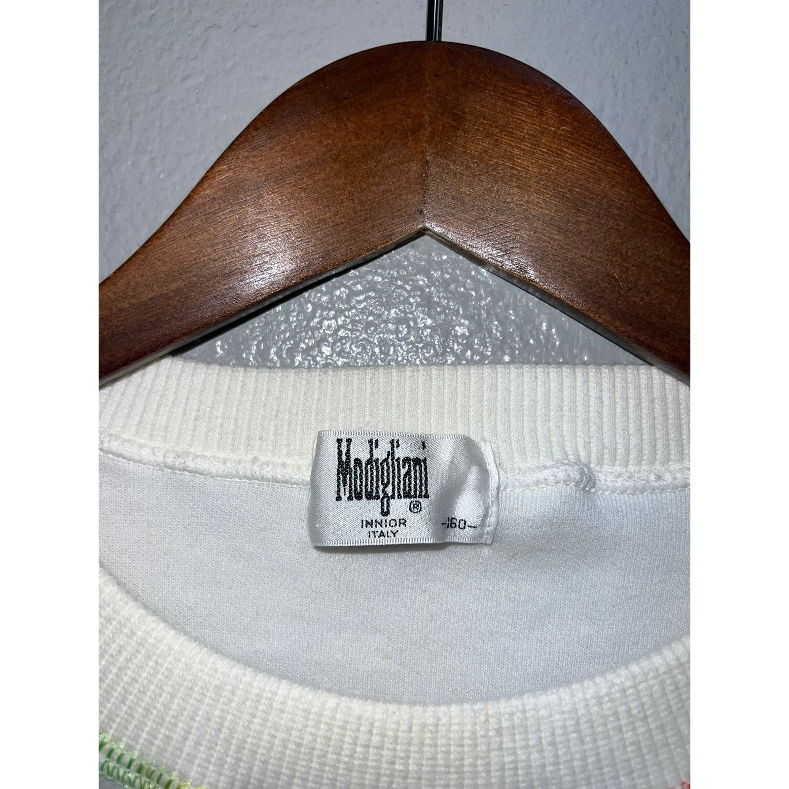 Vintage Modigliani Iunior Sweatshirt Italy Spellout Crewneck Large Size US L / EU 52-54 / 3 - 9 Thumbnail