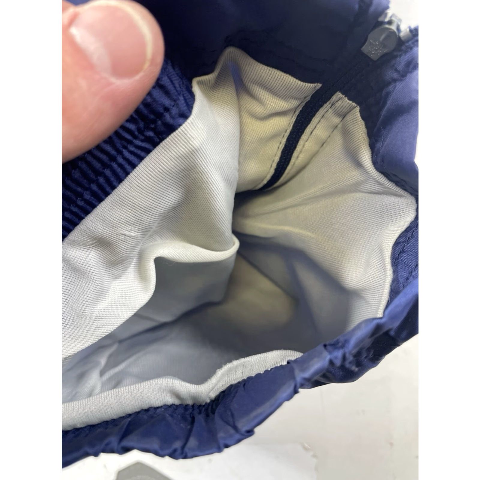 Nike VINTAGE Nike Track Pants Nylon Blue Lined Windbreaker Joggers XL Men’s Size US 36 / EU 52 - 3 Thumbnail