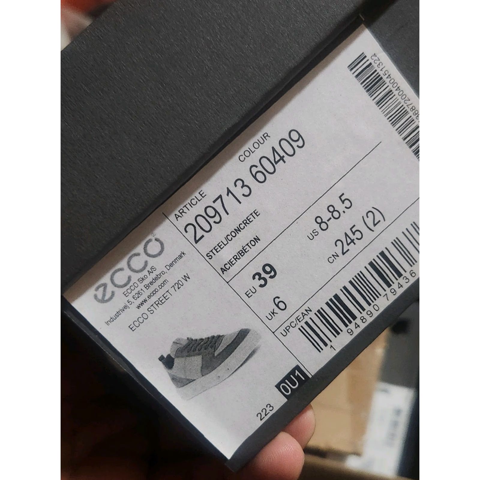 Ecco ECCO Street Sneaker Men's 8.5 Steel/Concrete Gray Street 8.5 Mens Sneaker Size US 9 / EU 42 - 5 Thumbnail