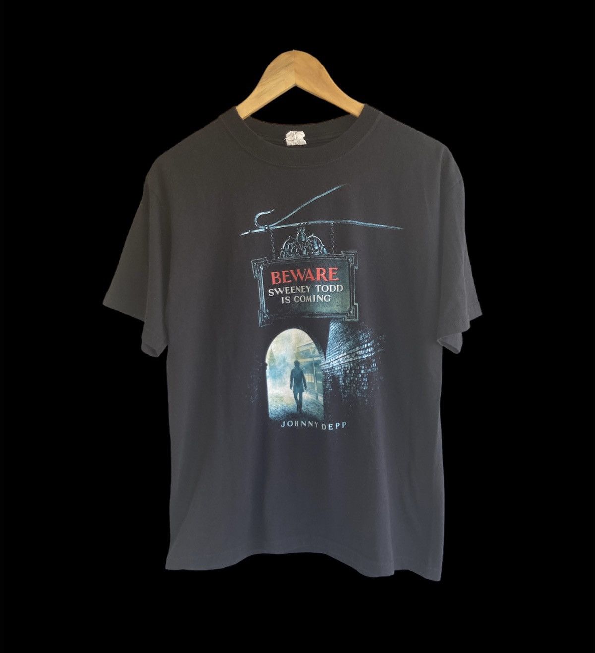 Anvil Vintage 2007 Sweeney Todd Movie Promo tee M Tim Burton Size US M / EU 48-50 / 2 - 4 Thumbnail