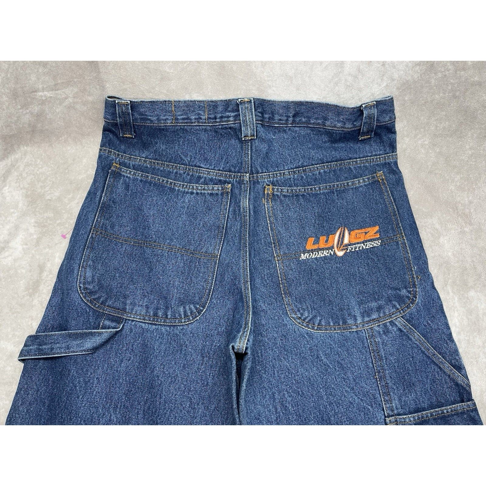 Lugz VTG Lugz Jeans 36x34 Modern Fitness Logo Baggy Carpenter Y2K Size US 36 / EU 52 - 2 Thumbnail