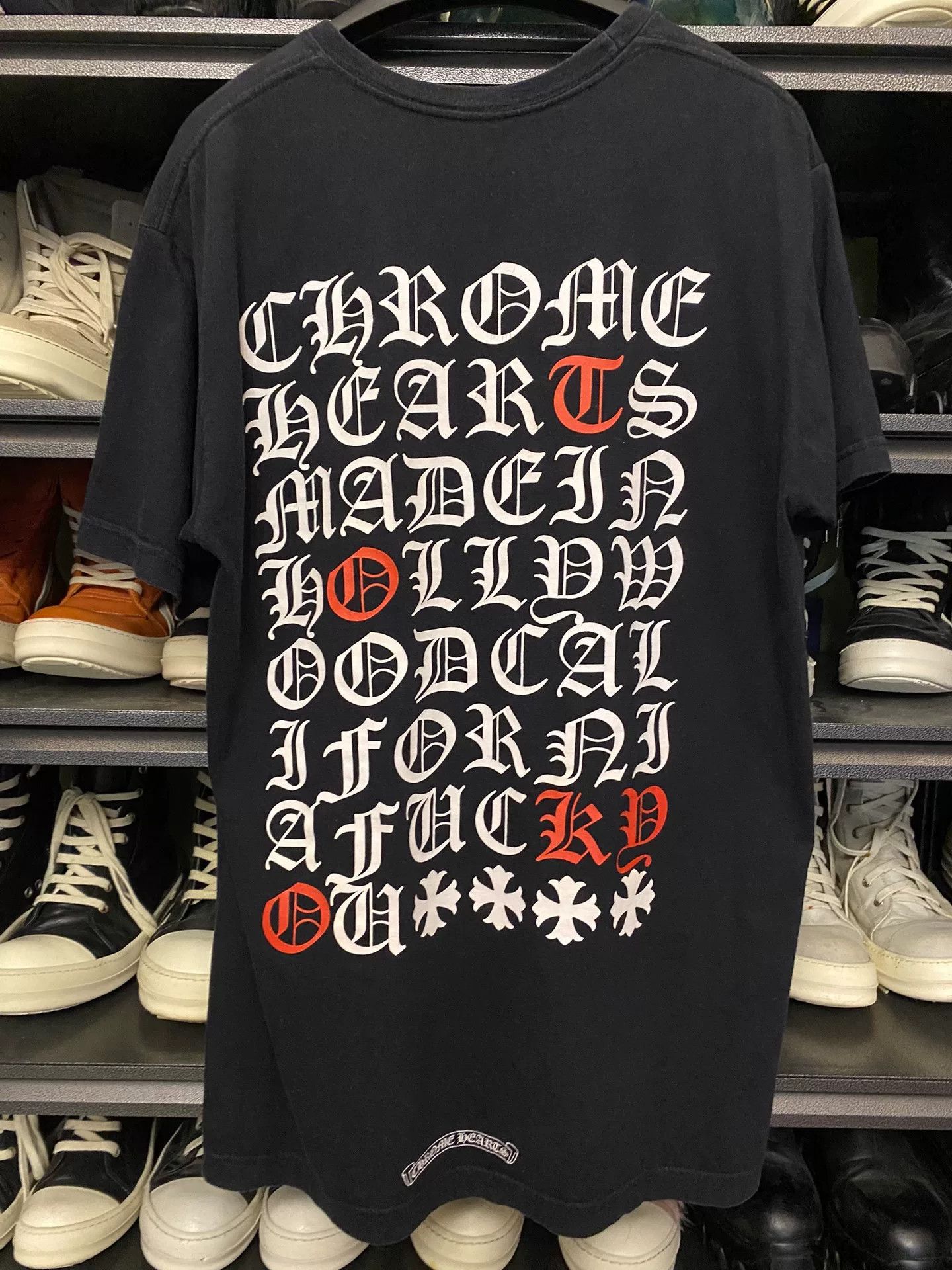 Chrome Hearts Chrome Hearts Black Short Sleeve T-Shirt Size L / US 10 / IT 46 - 1 Thumbnail