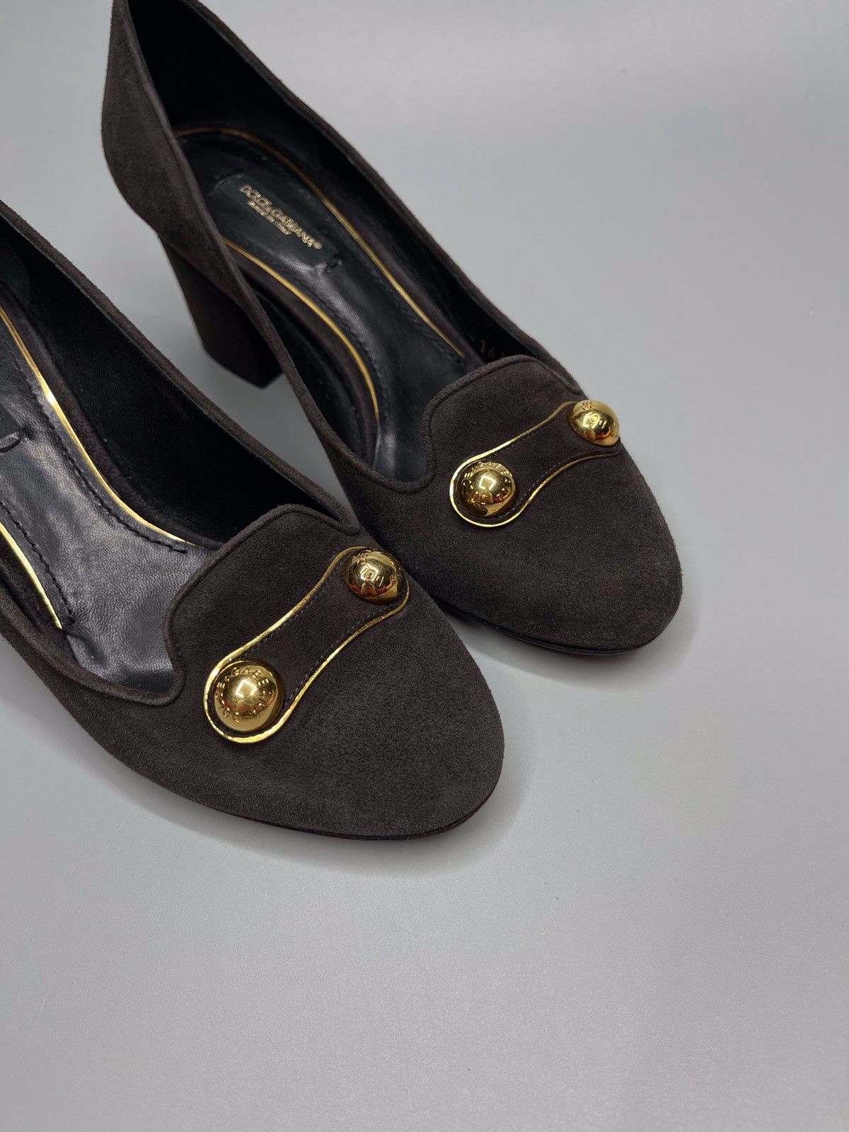 Dolce & Gabbana Rare Dolce Gabbana Suede Heels Size US 6 / IT 36 - 6 Thumbnail