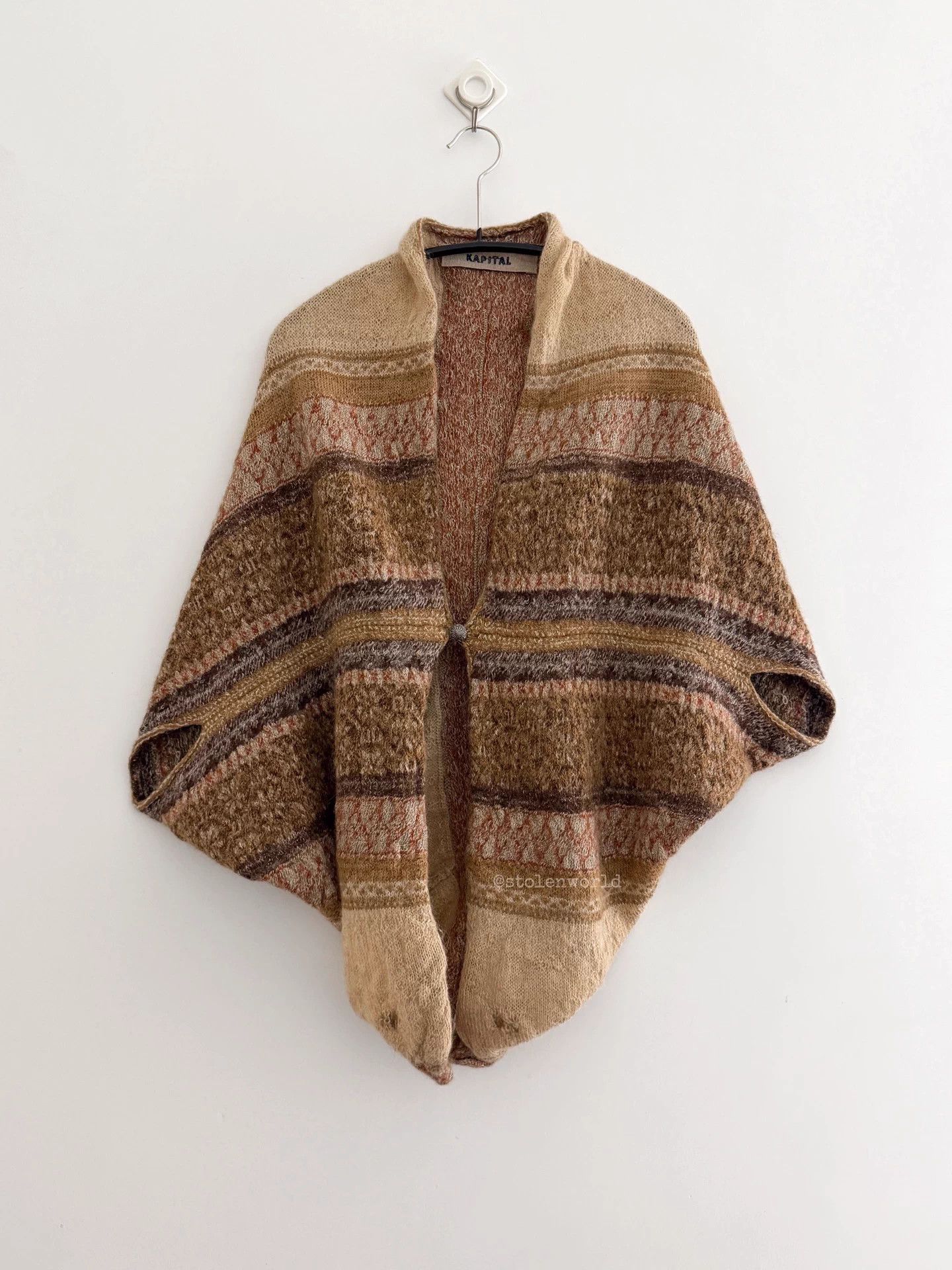 Kapital Kapital Alpaca Blend Ethnic Duster Carved Free Size Size M / US 6-8 / IT 42-44 - 7 Thumbnail