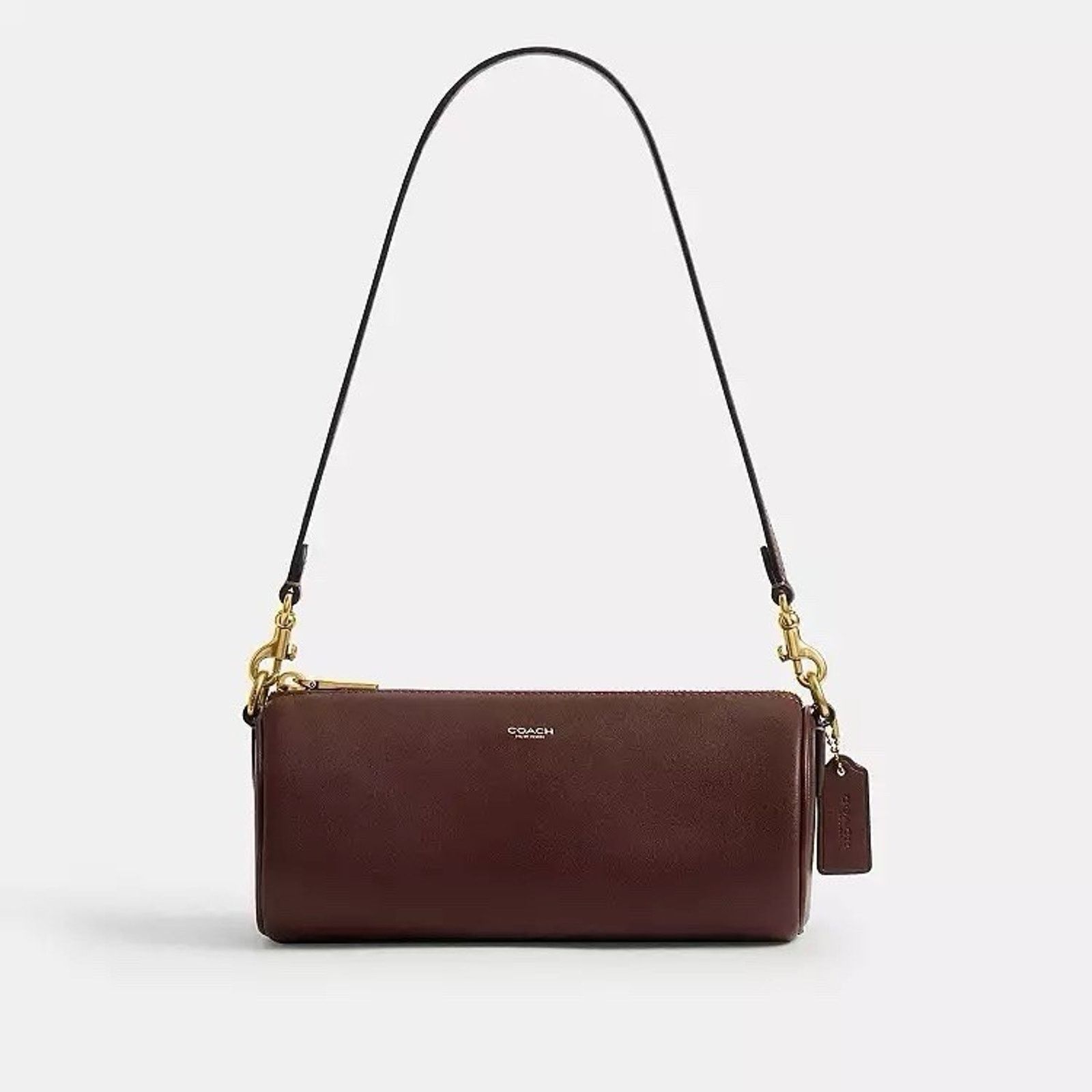 Coach NWT Coach Small Barrel Bag Leather Handbag CDY80 Brass/maple Size ONE SIZE - 10 Thumbnail