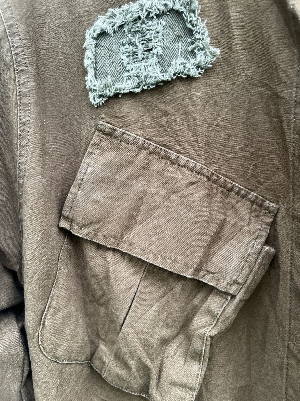Japanese Brand Houston Distressed Boro Patchwork Military Jungle Fatigue Size US L / EU 52-54 / 3 - 10 Thumbnail